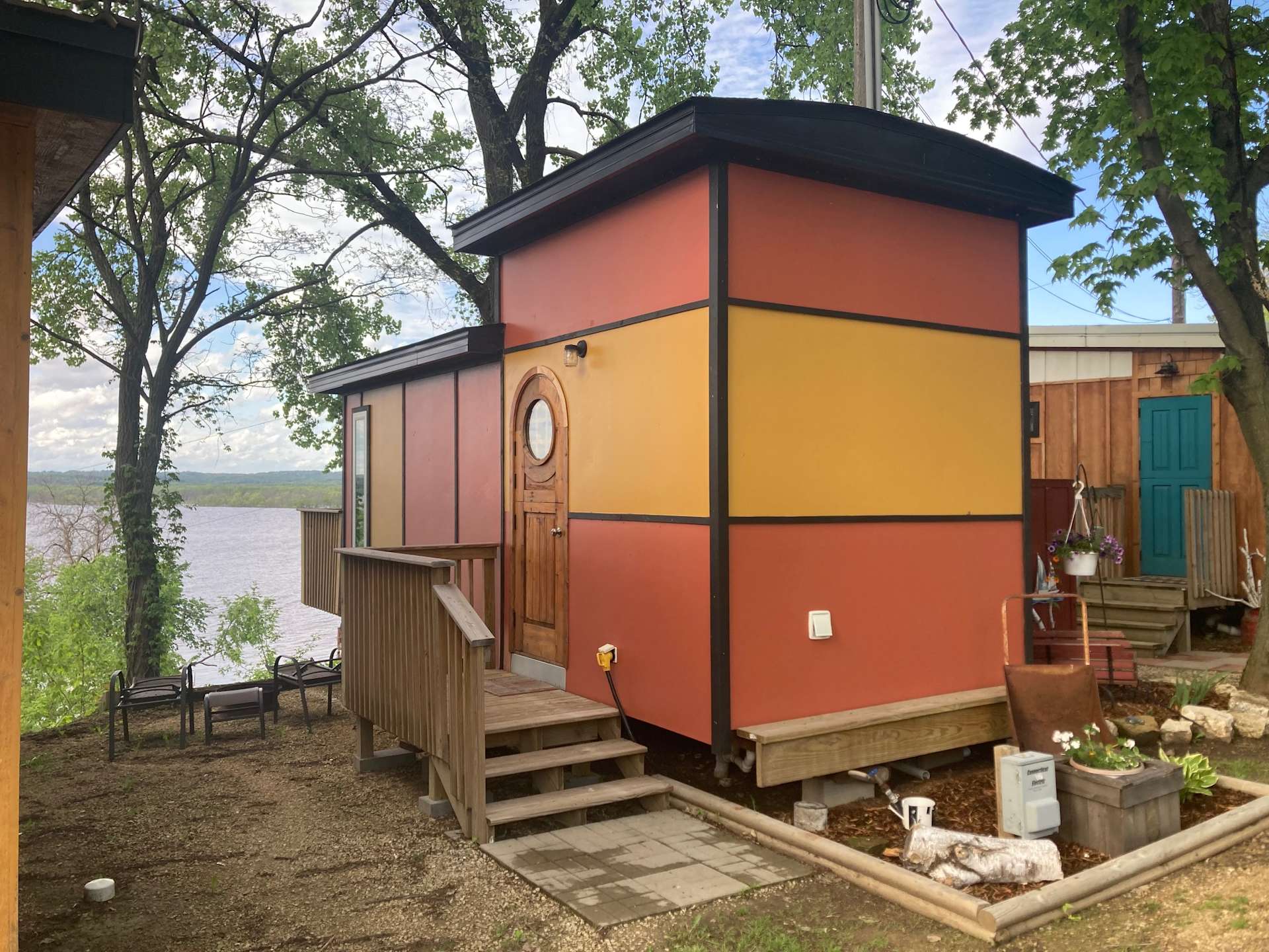 Bending river cove tiny homes Hipcamp in Lake City, Minnesota