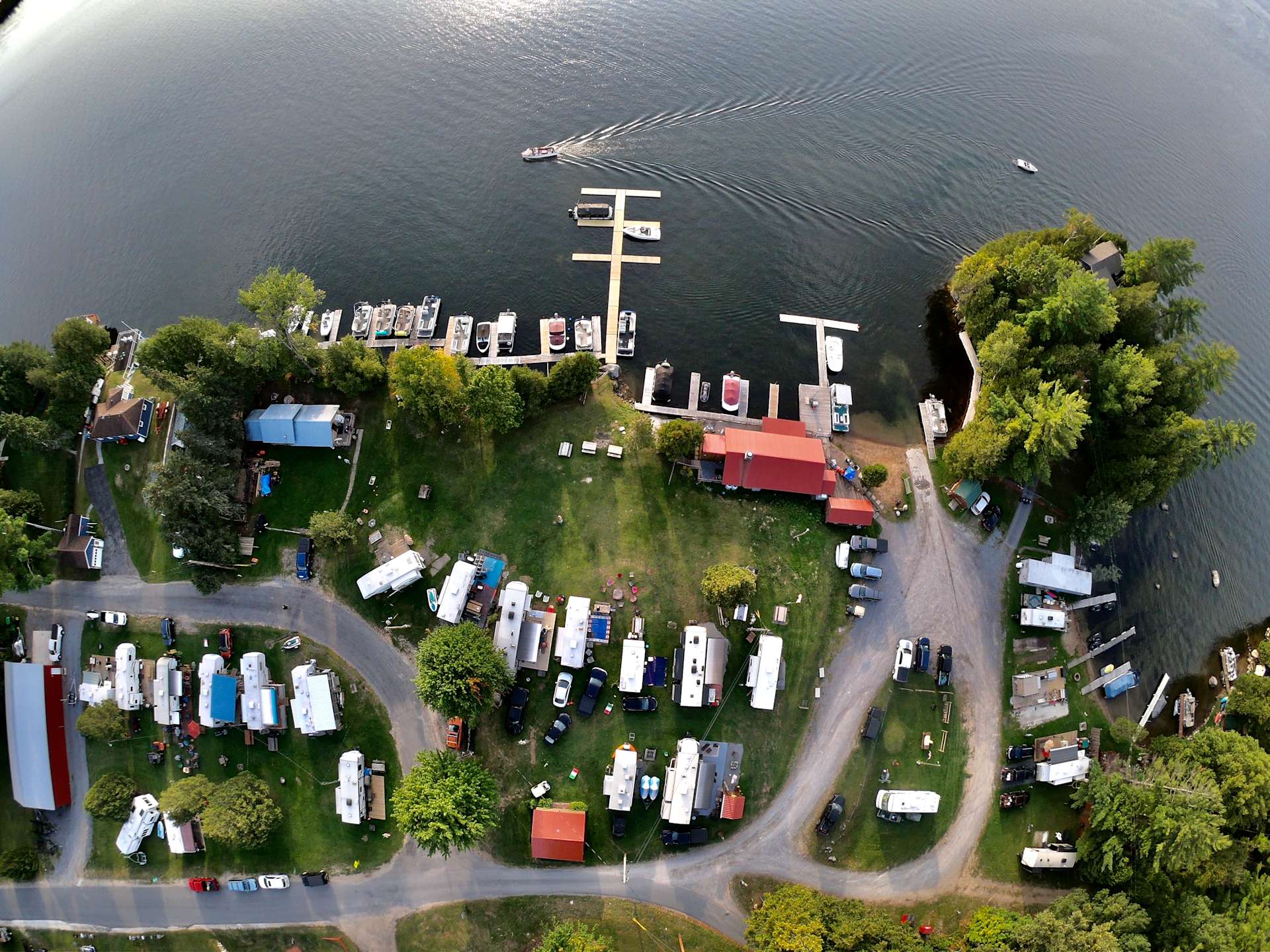 Lake Bonaparte Marina & Campground Hipcamp in Harrisville, New York