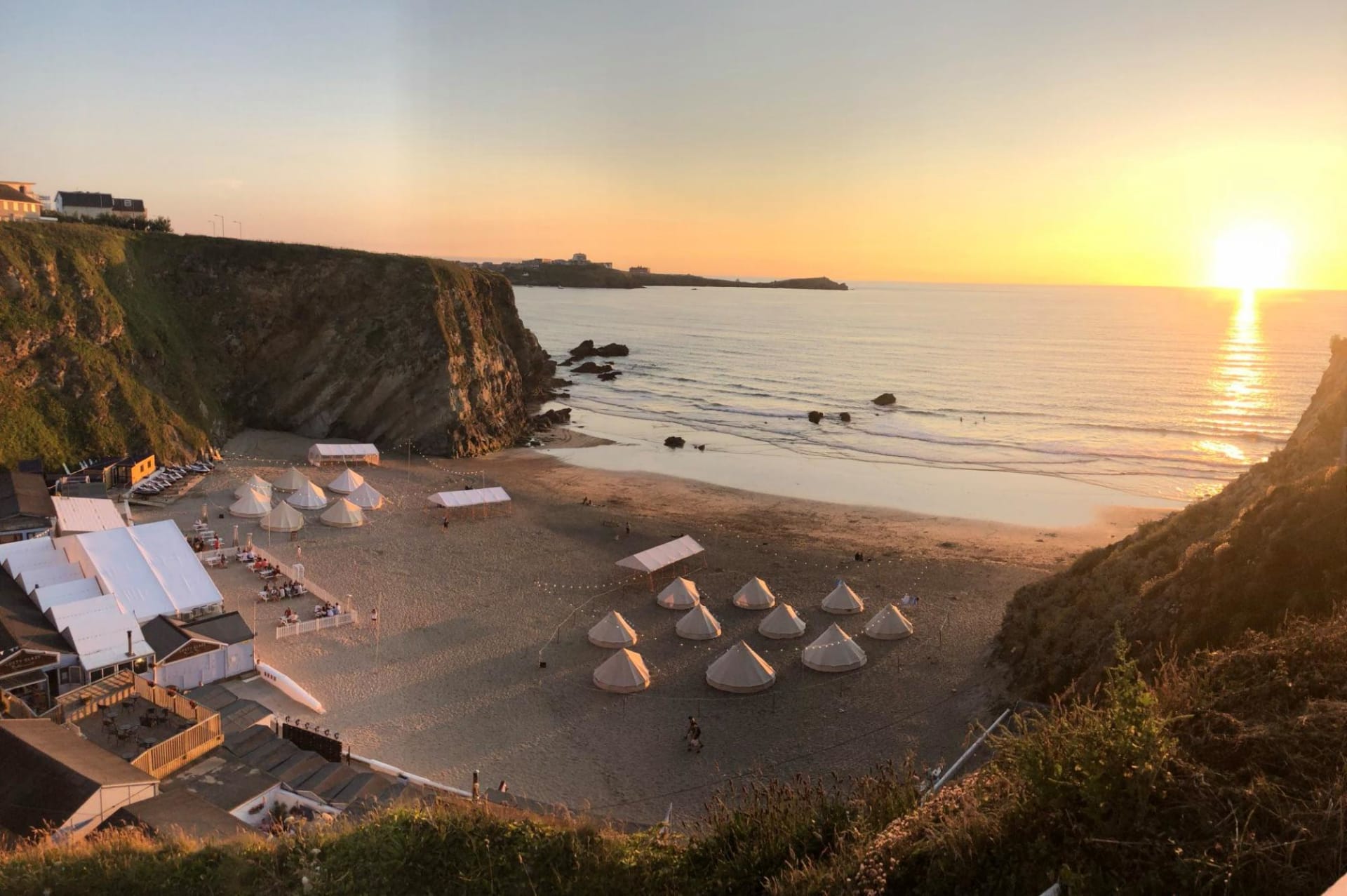 Fistral store beach camping