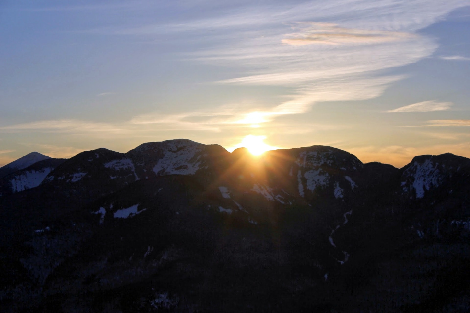 Noonmark summit for sunrise, Adirondack High Peaks