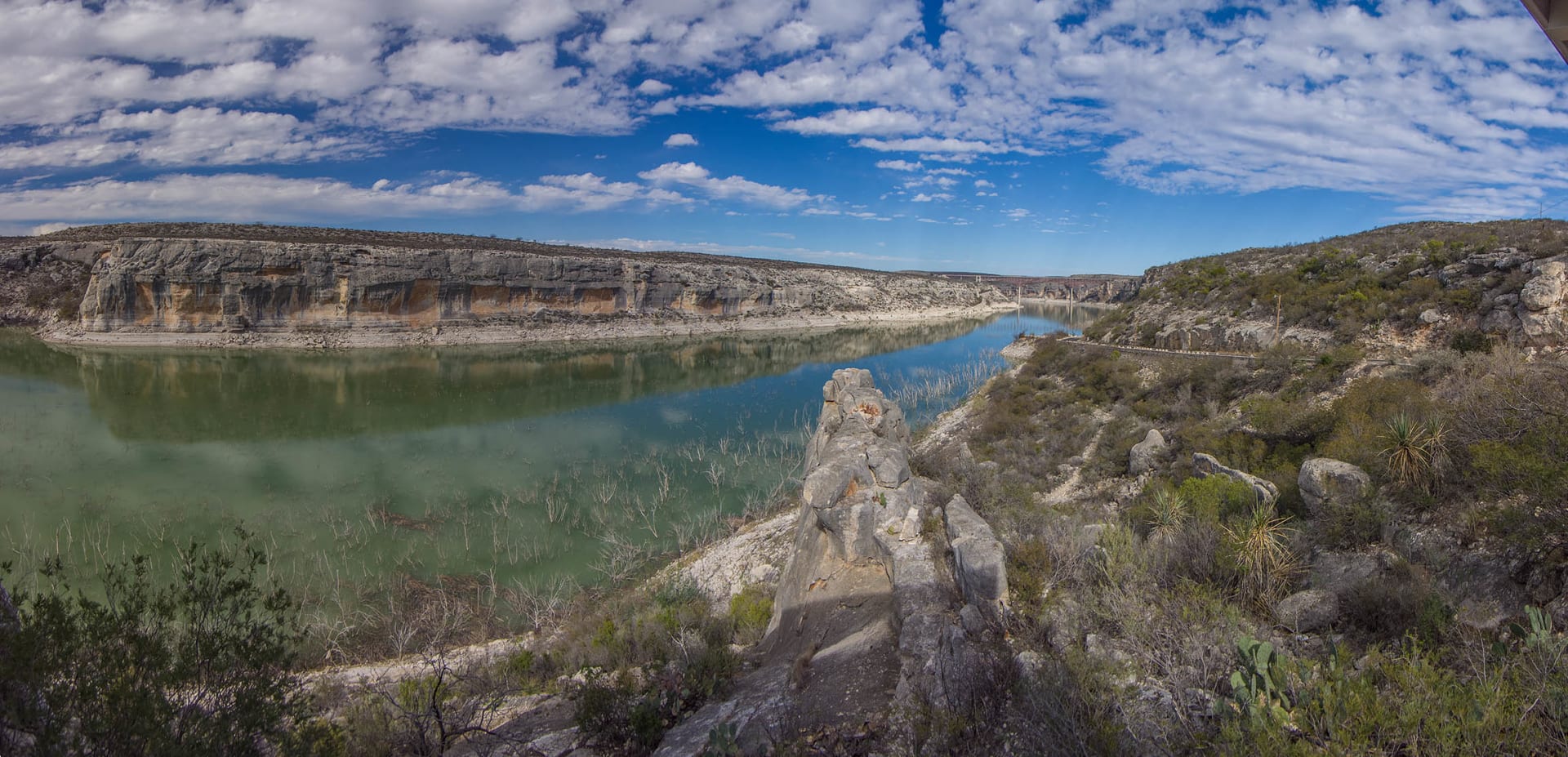 Amistad National Recreation Area - 2008. Looking at the confluence of the Pecos  River and the Rio Grande.