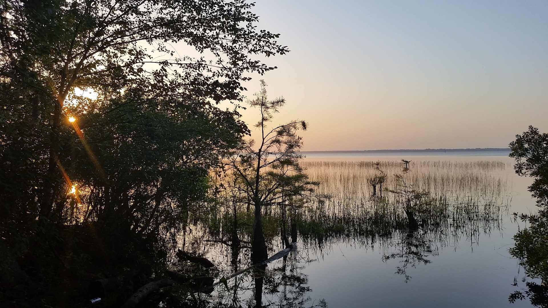 Sunset on the lake