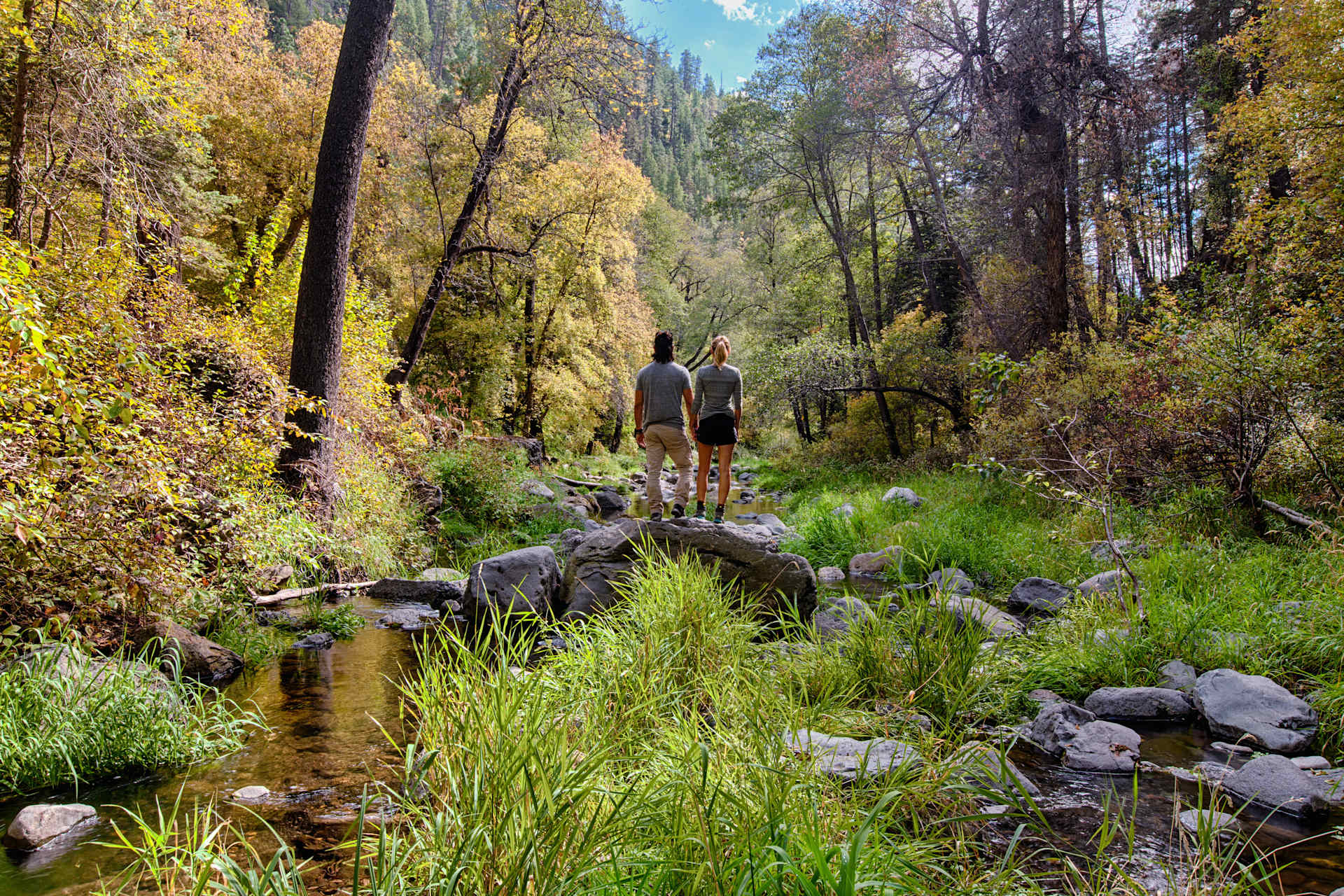 Play in the water! The creek that runs along the campsites in this canyon is loaded with activity ops: swimming, fishing, photography, wading, etc. 