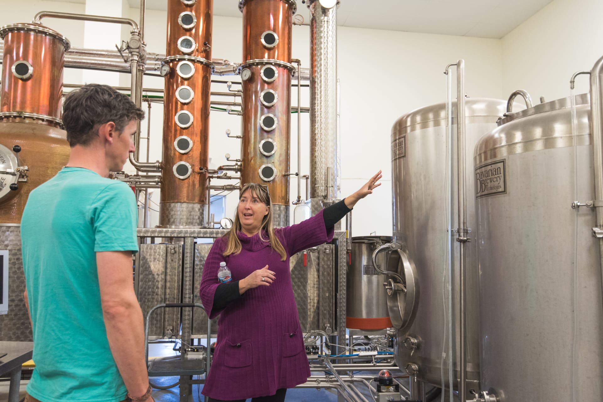 Tour of the distillery with owner Deborah.
