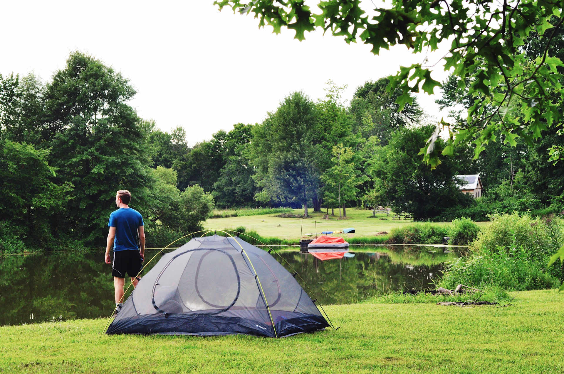 our wonderful campsite view!