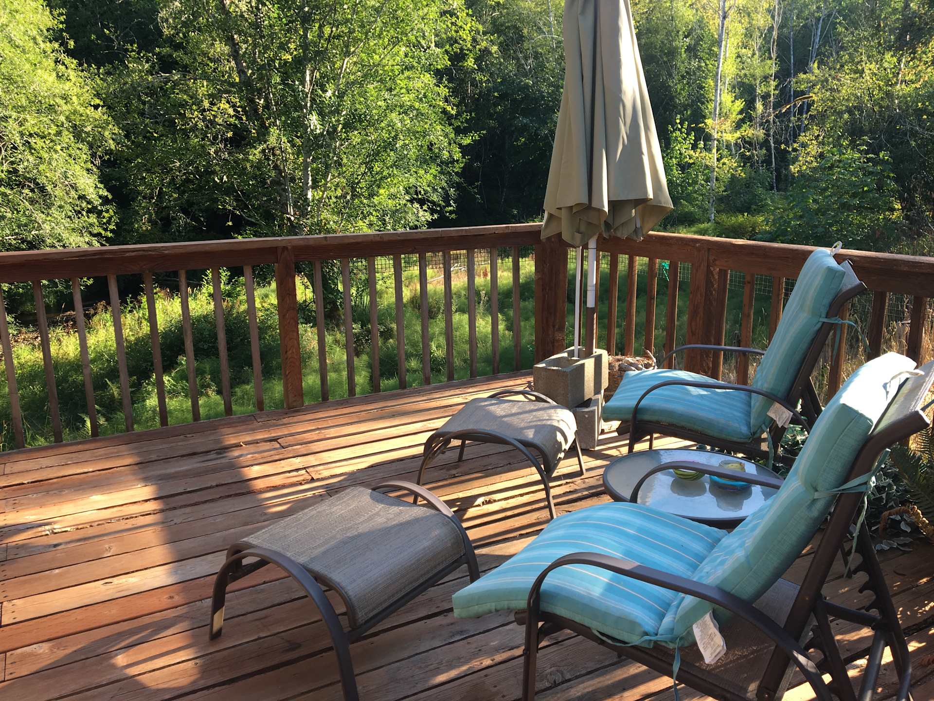 Outdoor deck to stargaze from
