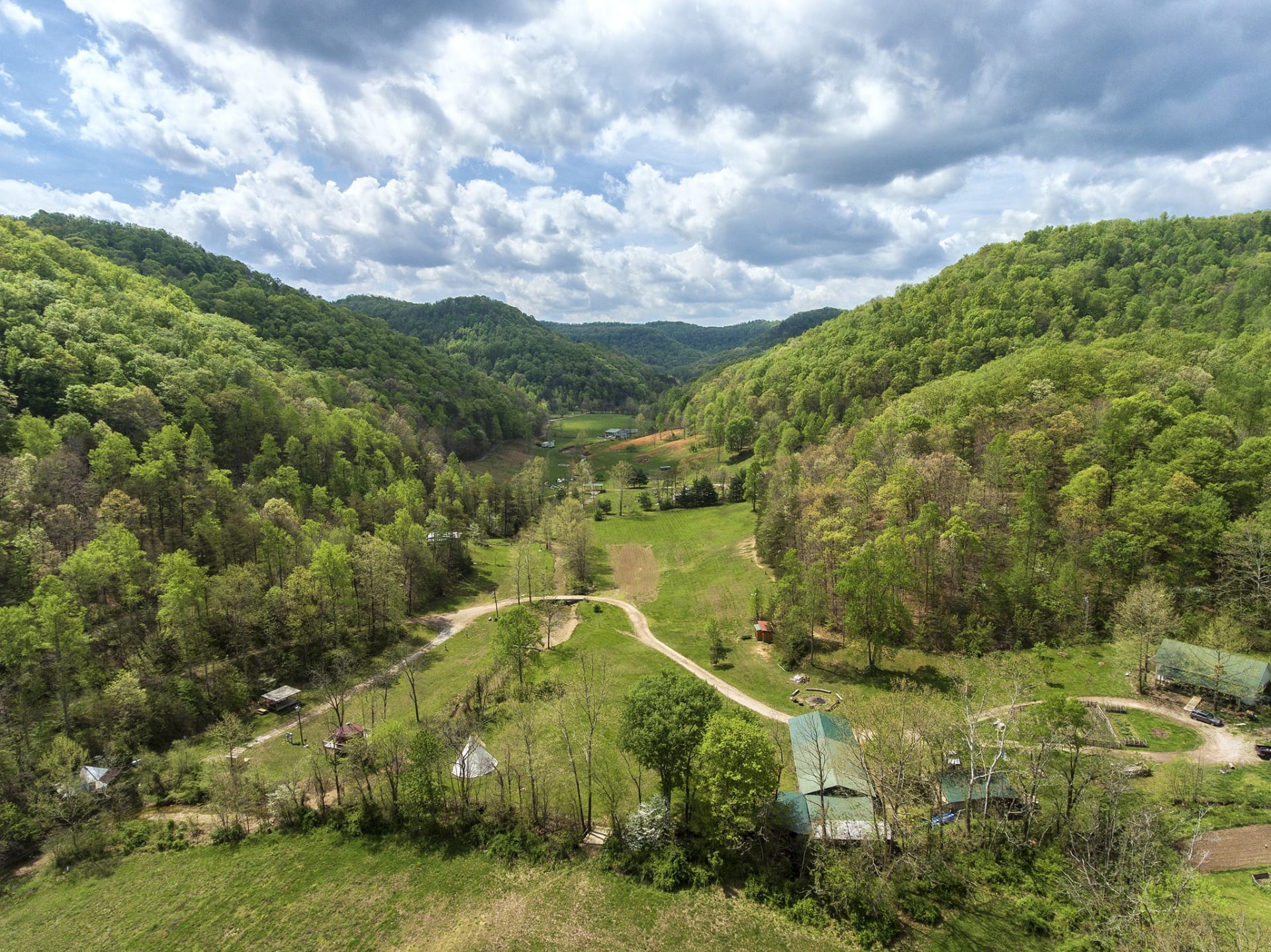 A bird's eye view of our holler.