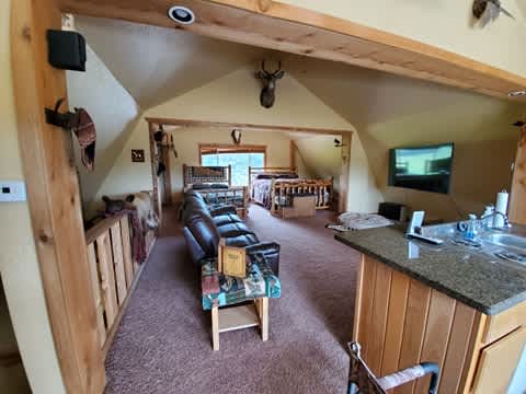 The Barn Loft private guest room

