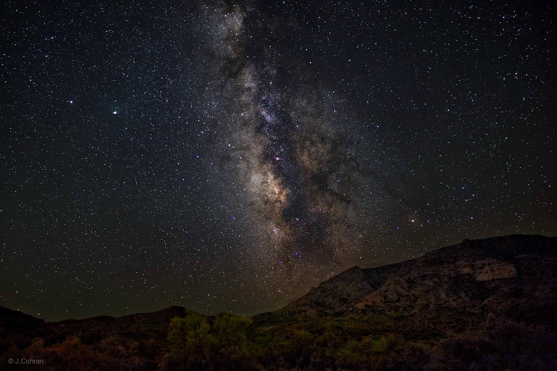Actual photo of Milky Way Galaxy taken from Aquarius Base Camp June 2020. 