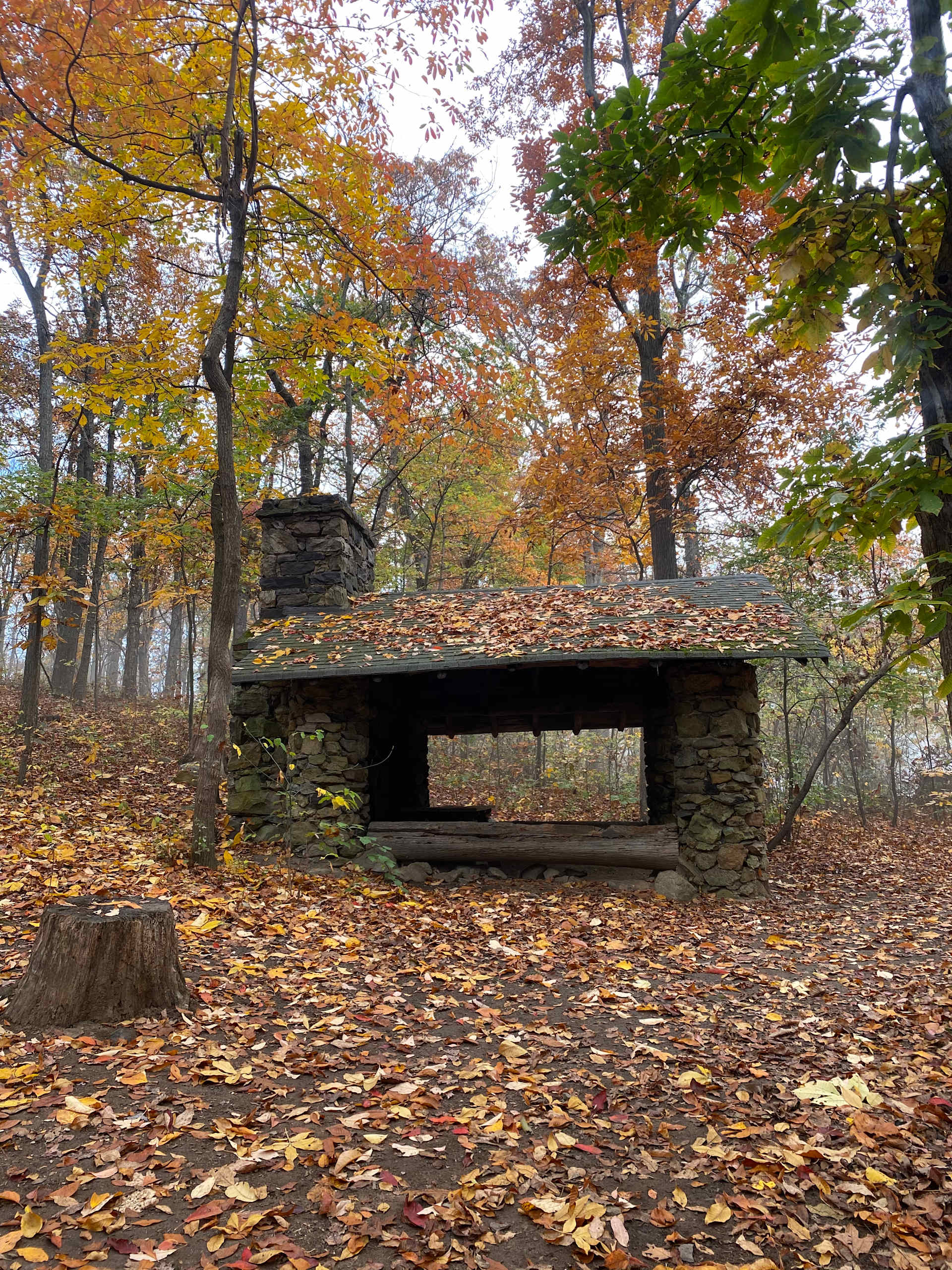 Shelter near the campsites