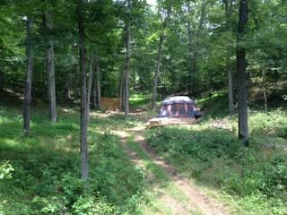meadow camp site in the holler