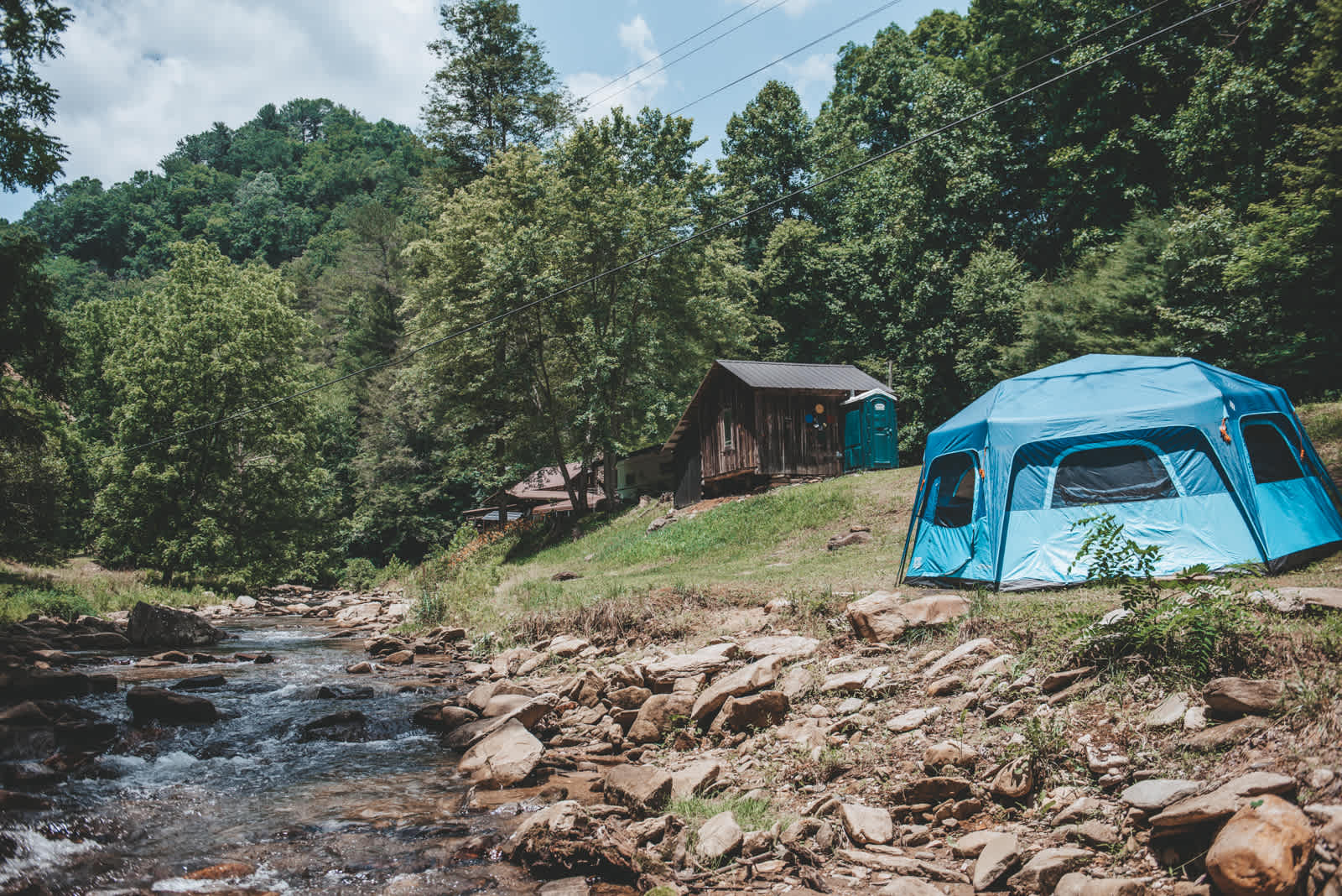 joyville, camping site on elk creek Hipcamp in Deep Gap, North - Main Image