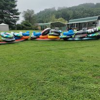 we offer kayak, tube and canoe rentals. We shuttle you up the river and you float back to the campground. Bring your own we will shuttle you for a fee
