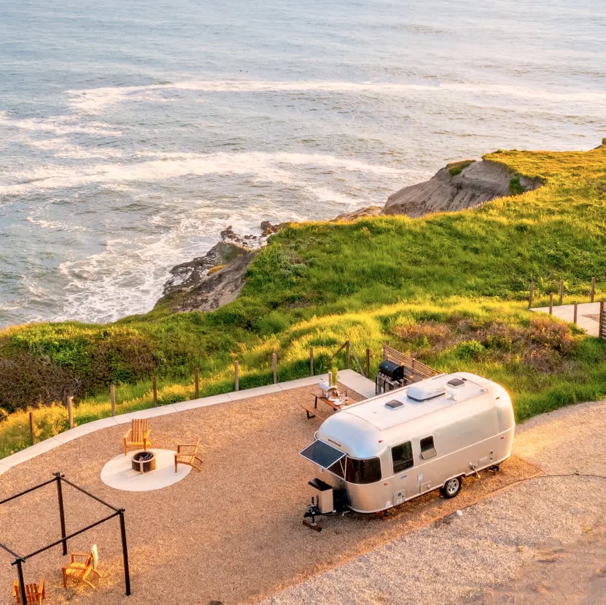 Dreamy California Coast Airstreams Hipcamp in Pescadero, California