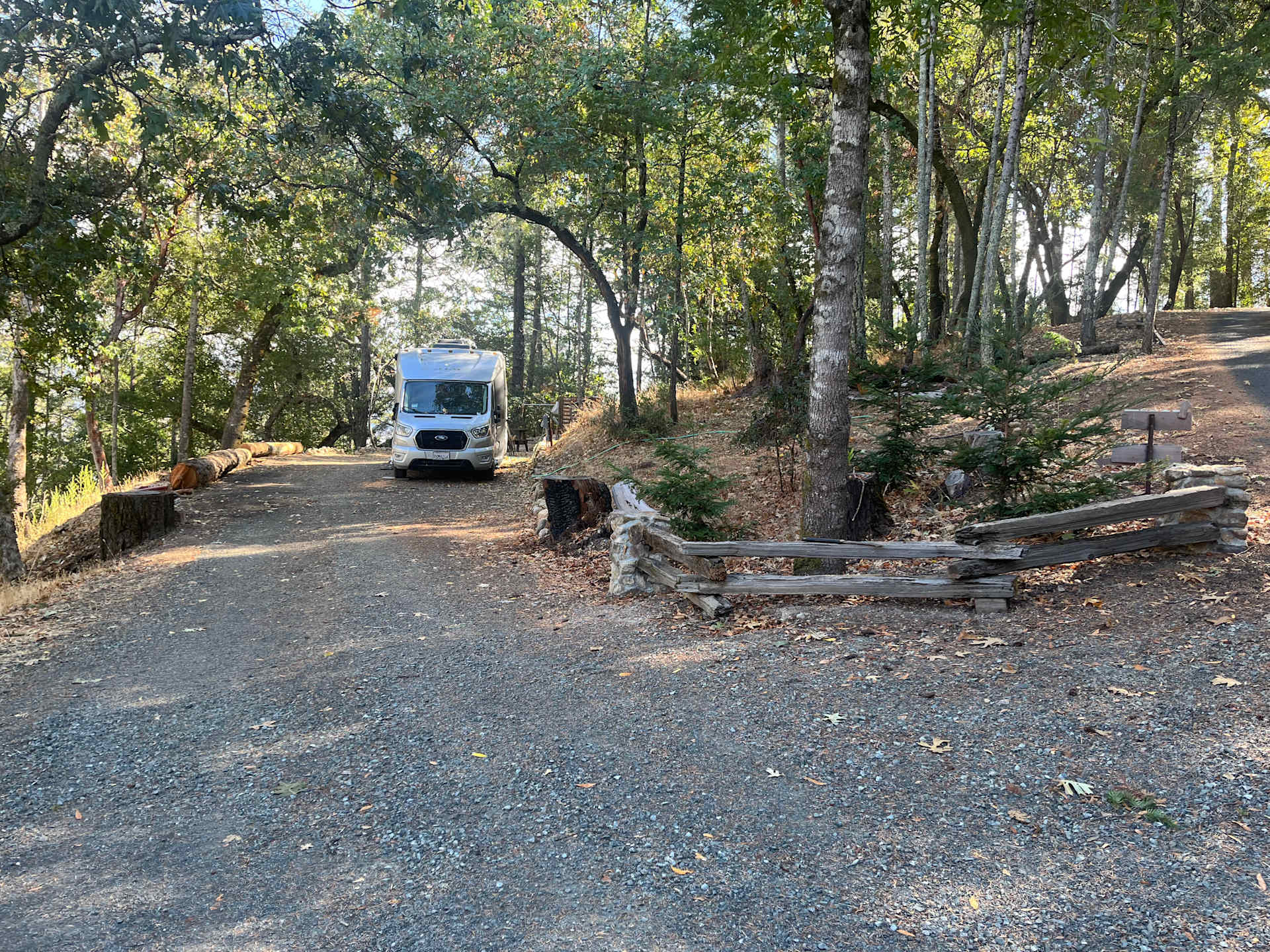 The Camp, off our driveway. Situated at the mid point of our driveway, about 150 yards from our home.