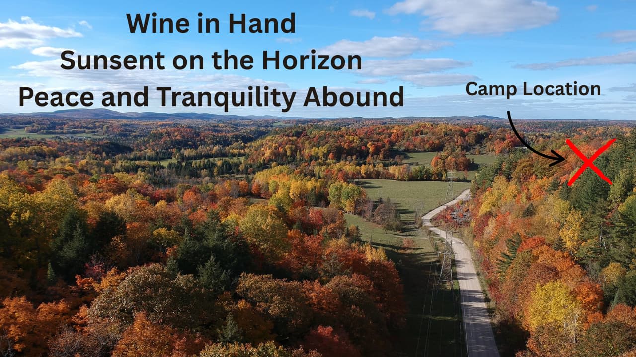 4-Season Cliffside Camp Hipcamp in Denholm, Quebec