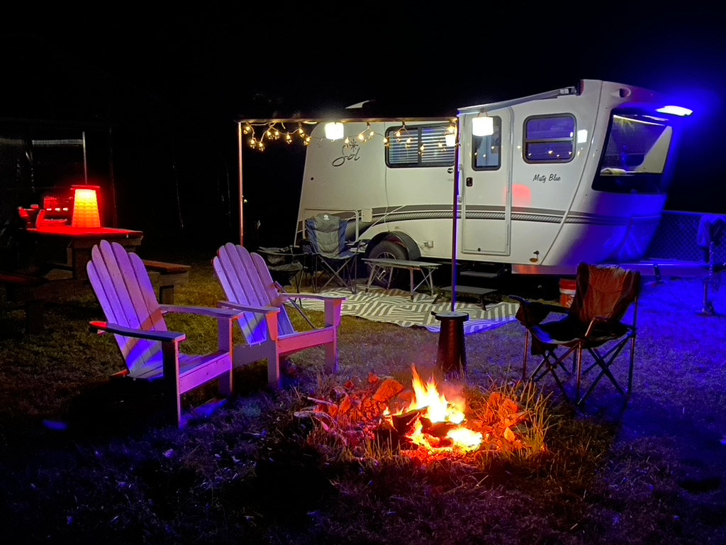 Campfire on night 1.  Site 2.