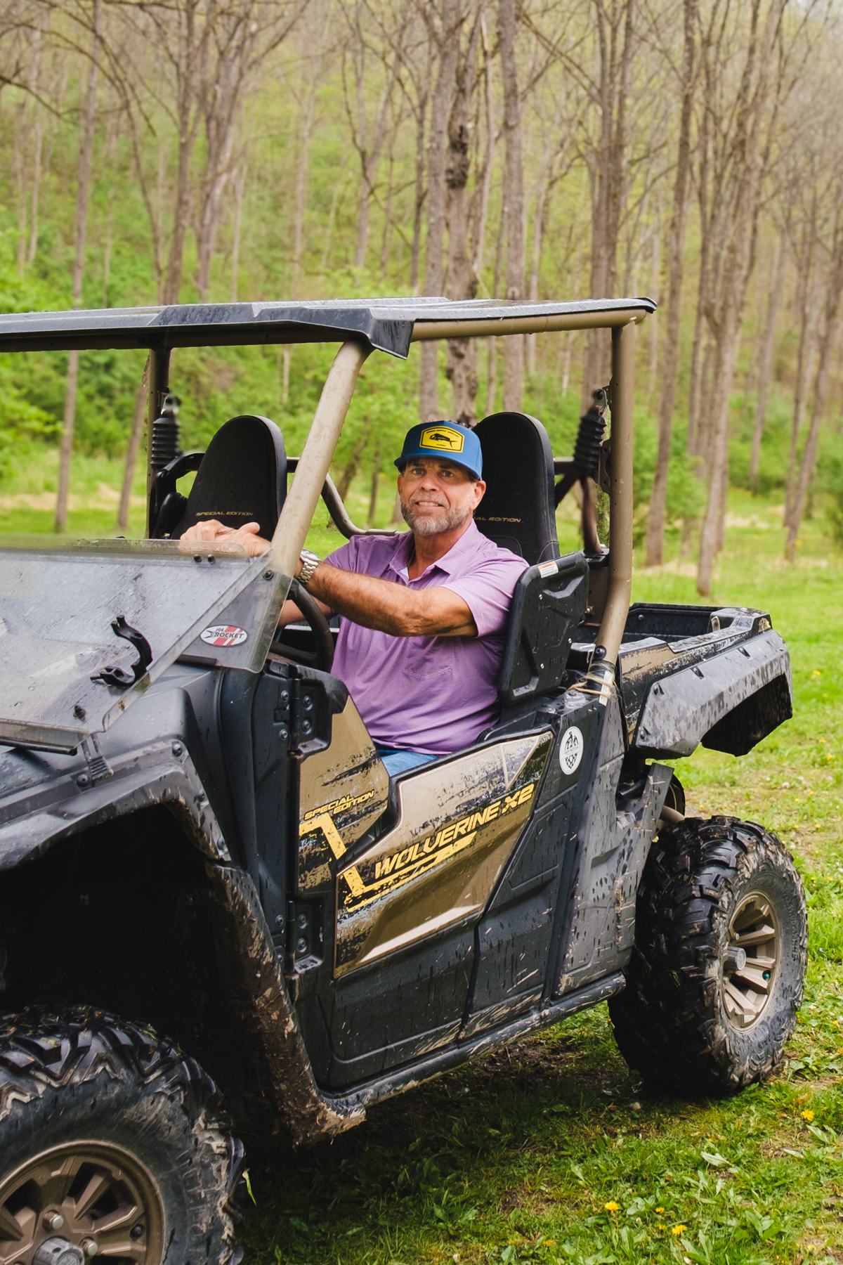 Ken welcomed me in his side-by-side and showed me around the property. 