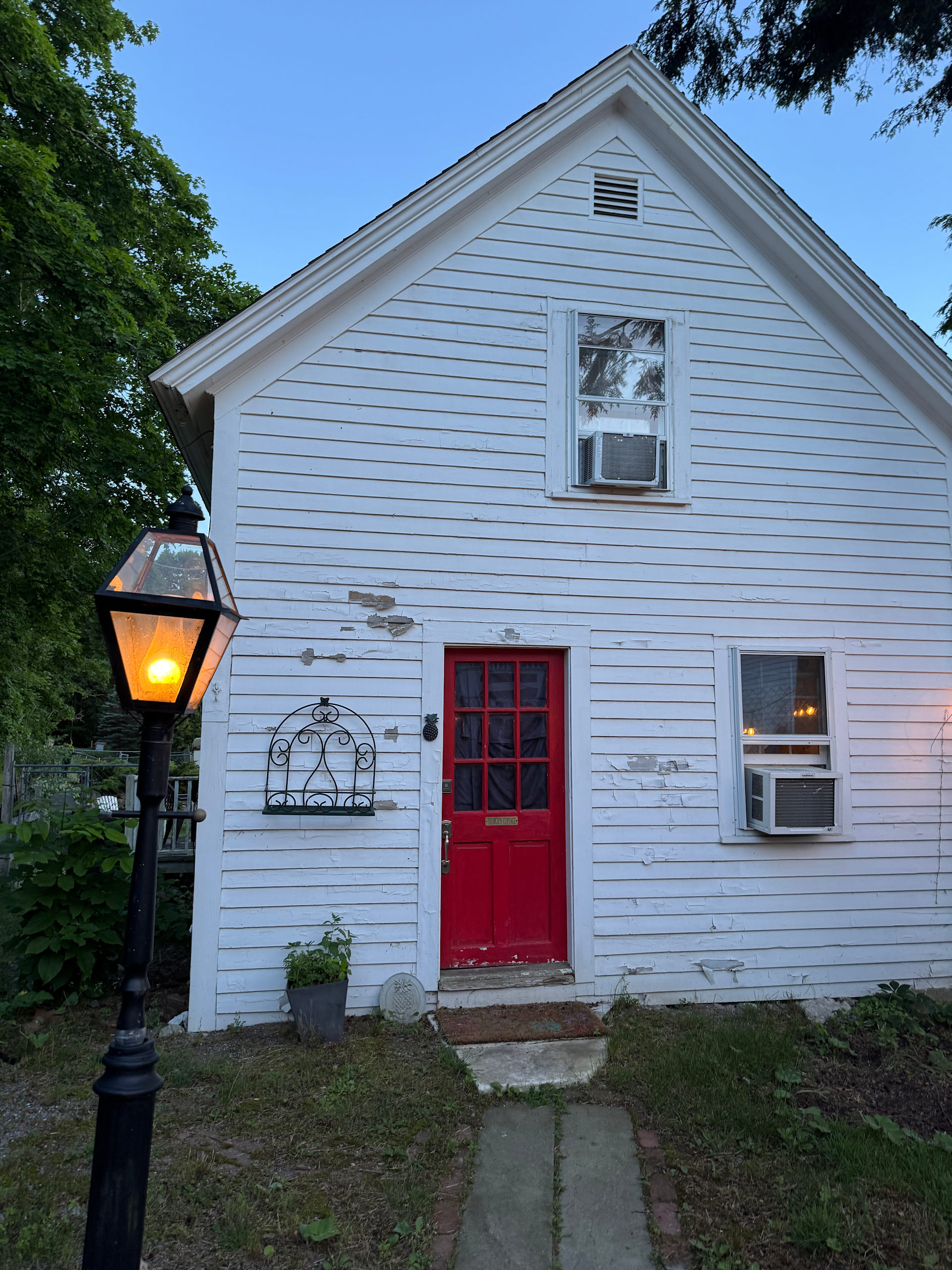 Front door of Georgie’s cottage