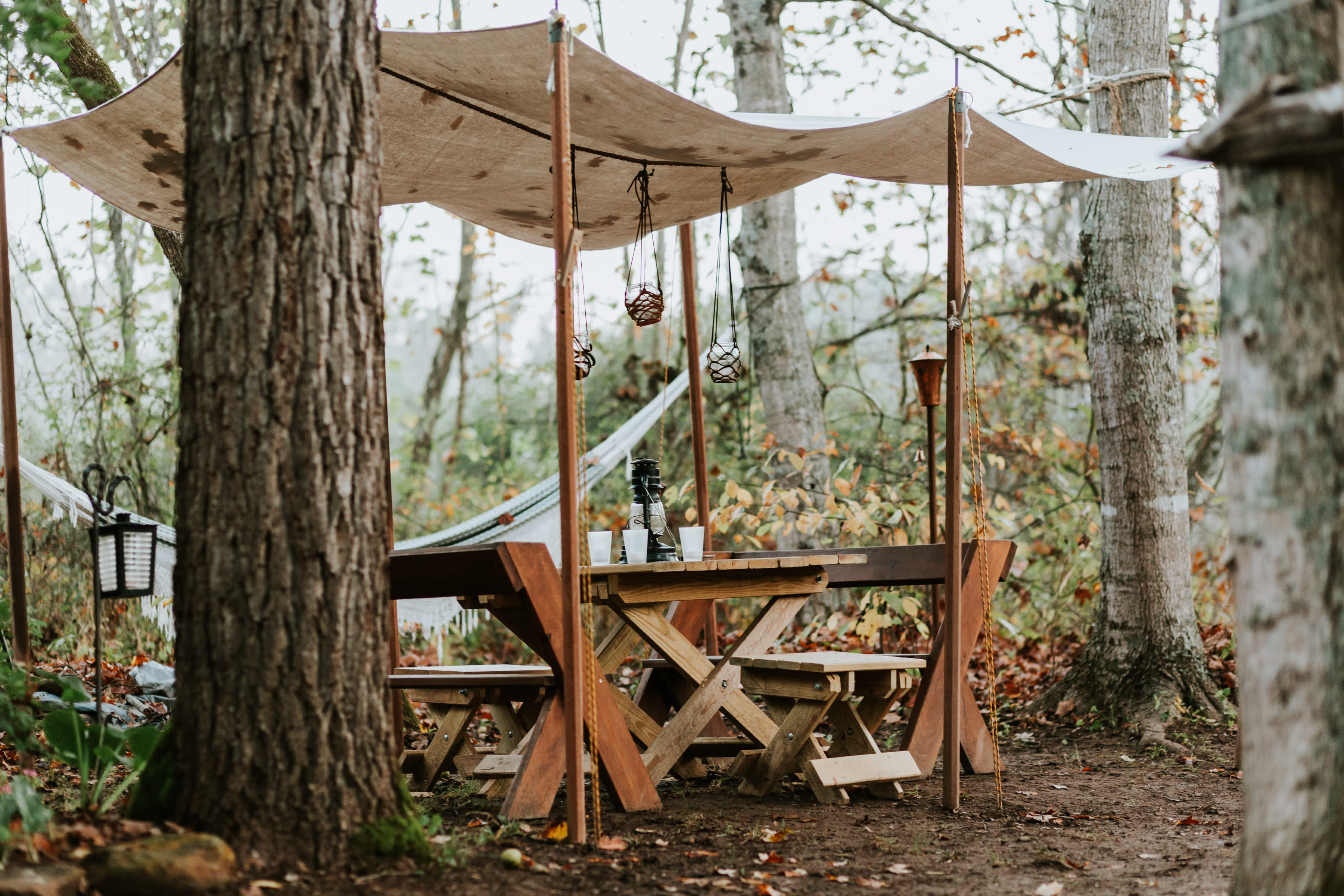 The Viking Longhall Hipcamp in Peebles, Ohio