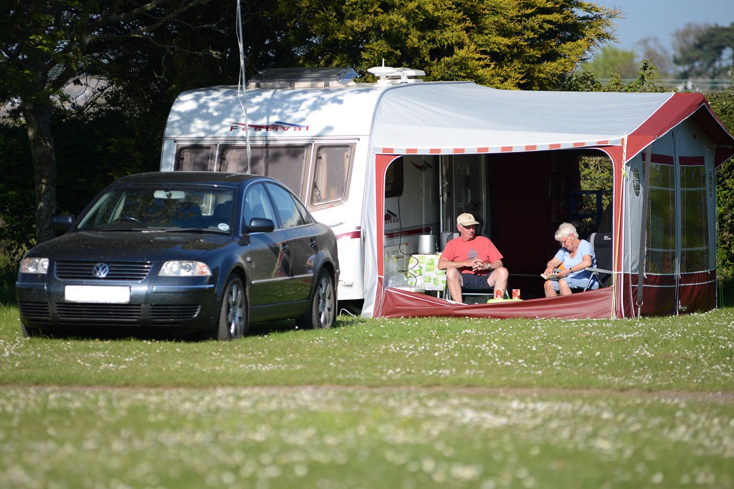 Caravan / Campervan pitch +  hook up