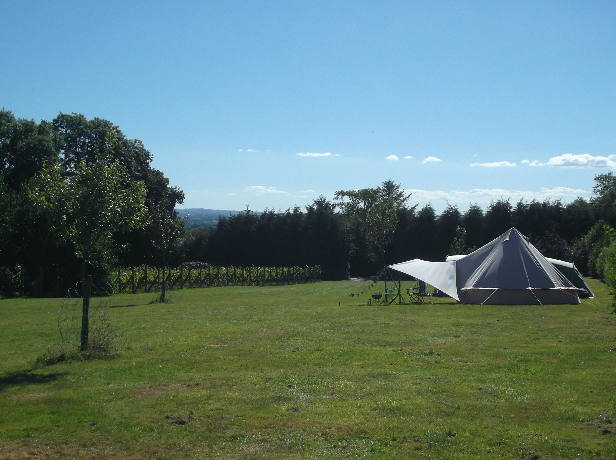 Our unfurnished 5m bell tent