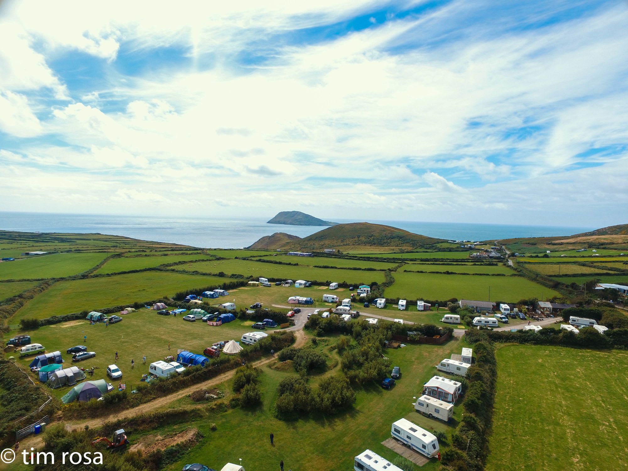 A camping and caravan site on the very tip of the beautiful Llyn Peninsula in North Wales.