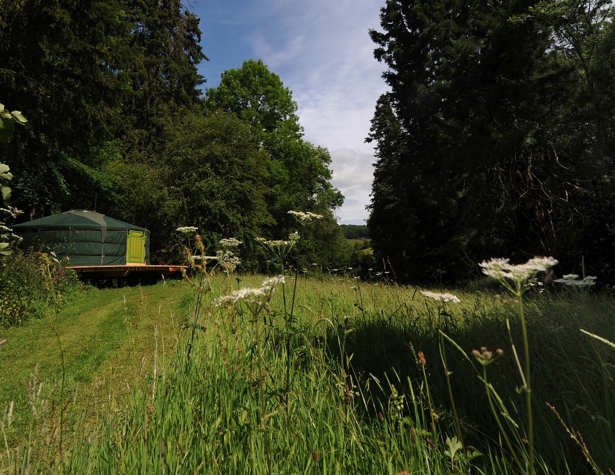A family-run, eco-friendly glamping site set in 25 acres of woodland on the beautiful Welsh borders.