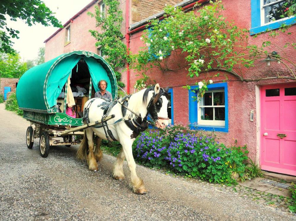 An exceptional Lake District glamping experience with real on-the-road journeys in a traditional gypsy caravan.