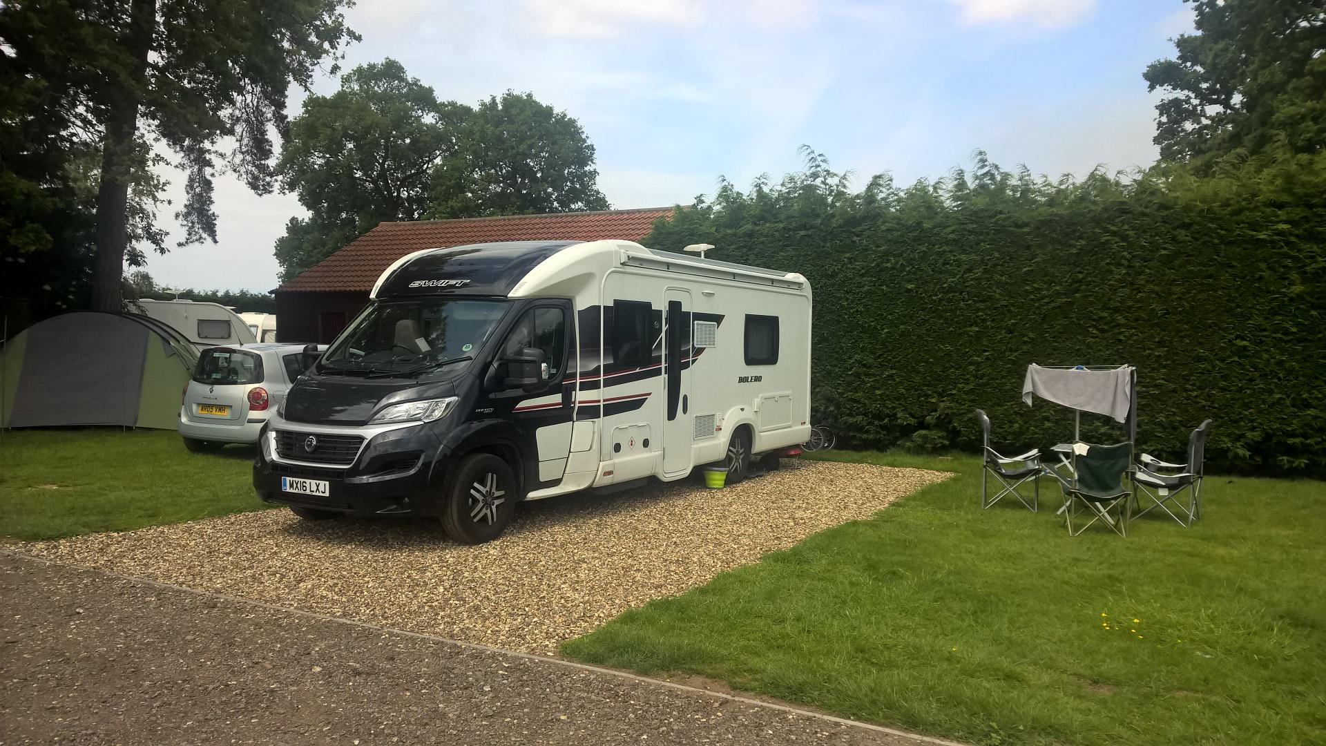 Hardstanding Gravel/Grass Touring Pitch