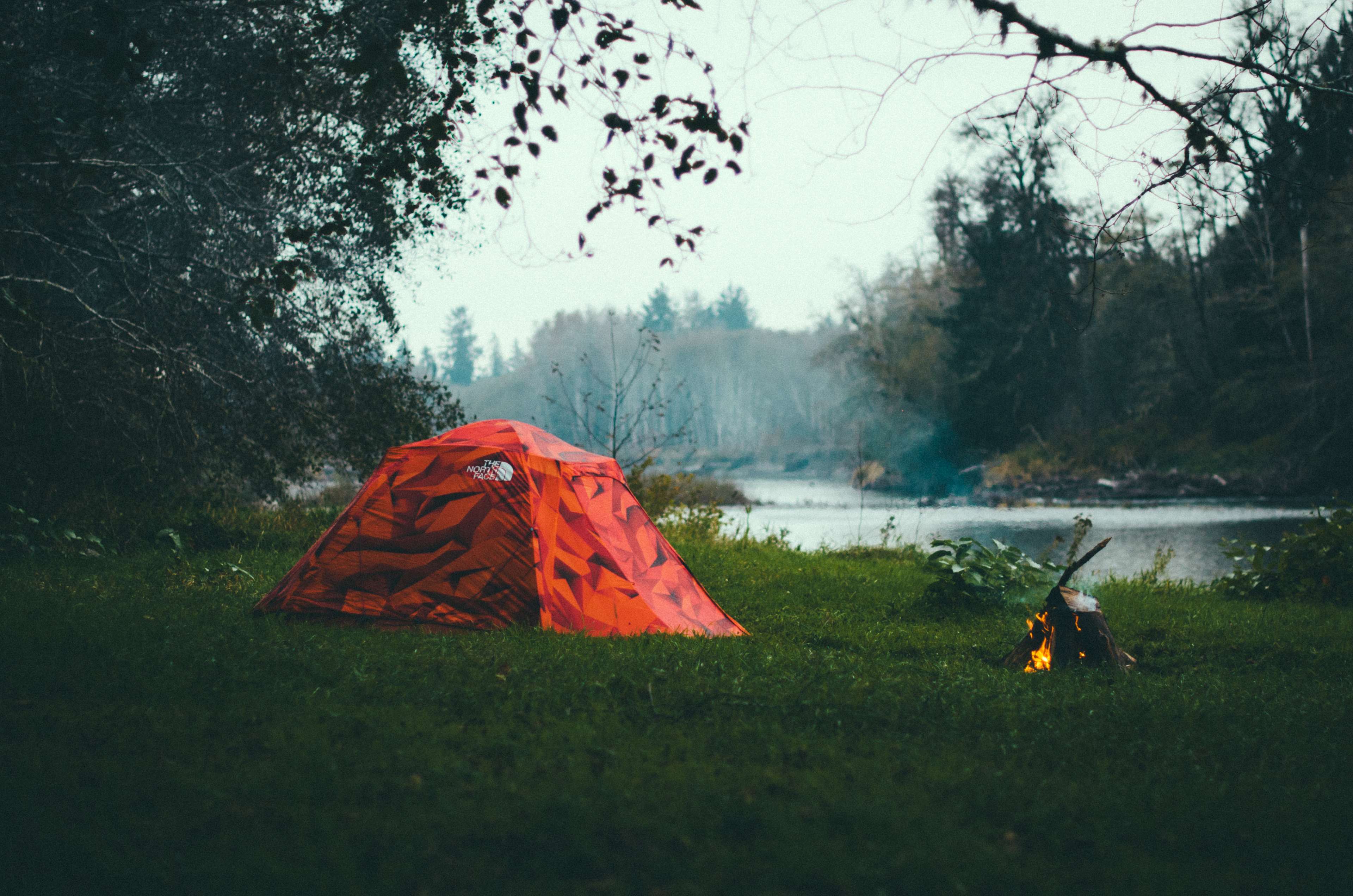 This campsite sits right on the bank of the Bogachiel River. You can pitch a tent just about anywhere on this clearing and get a great view of the river. 