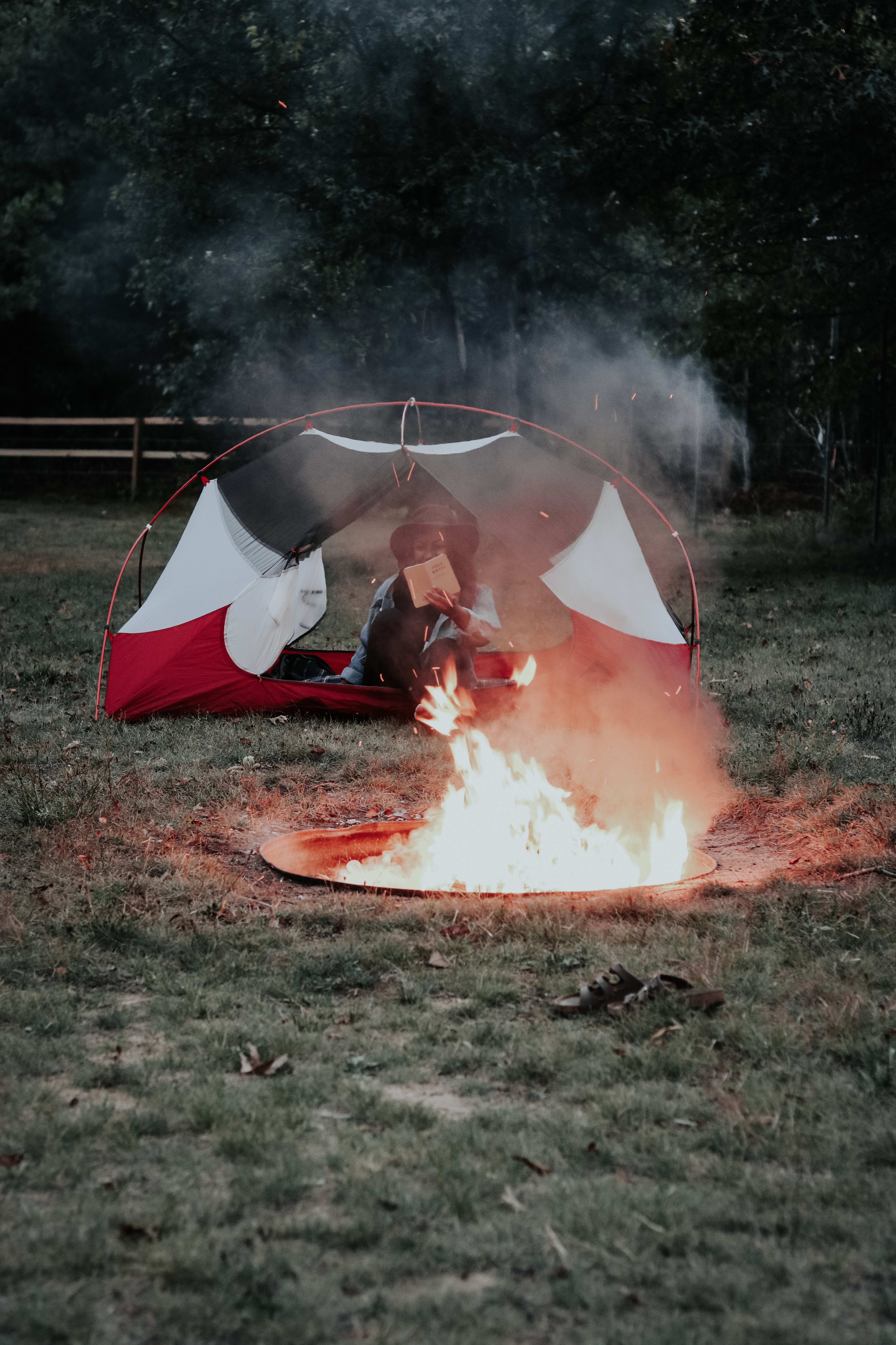 tent fire lodging