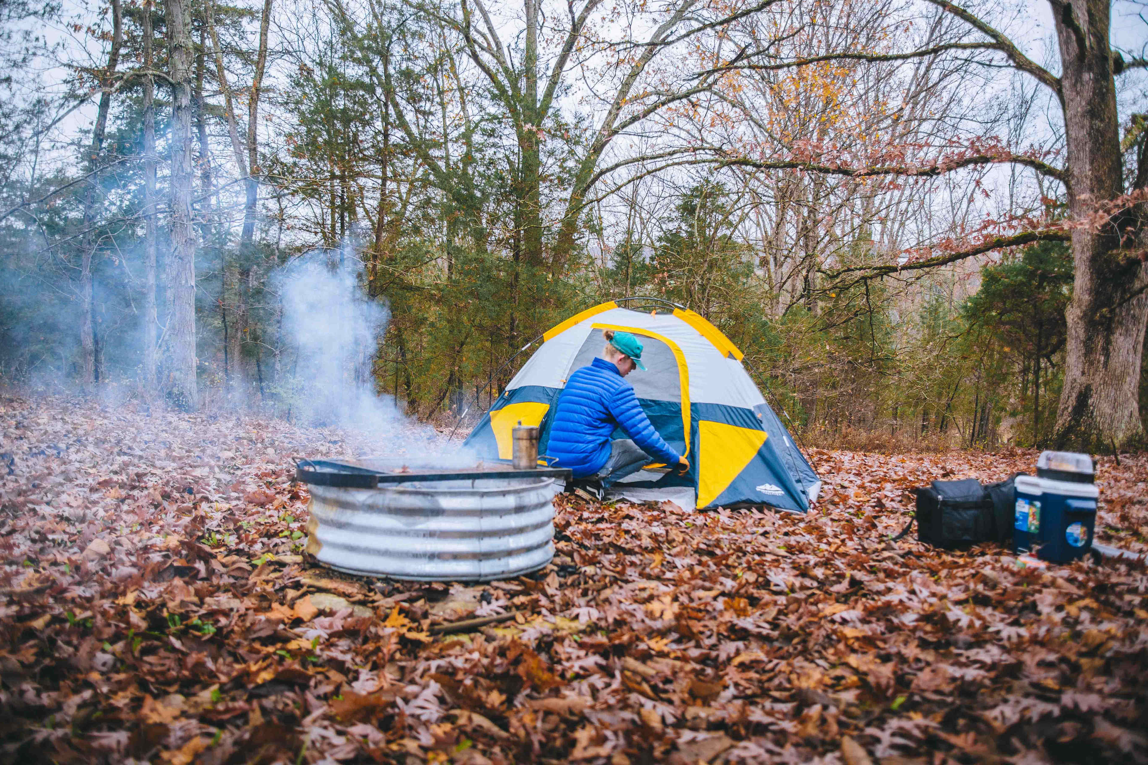 I chose site 1, it was perfectly set up for a good night of camping!