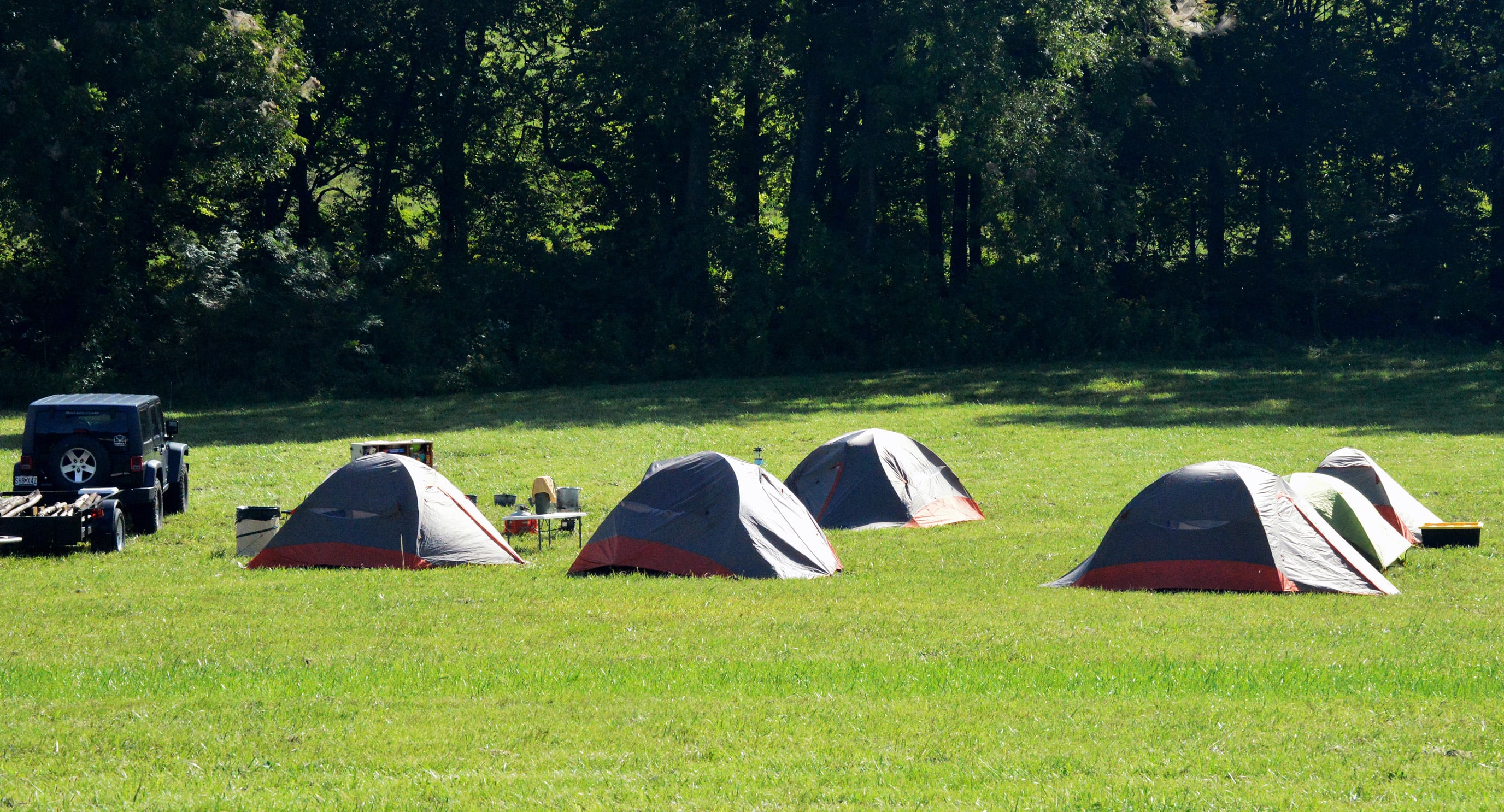 Group of tent Campers
