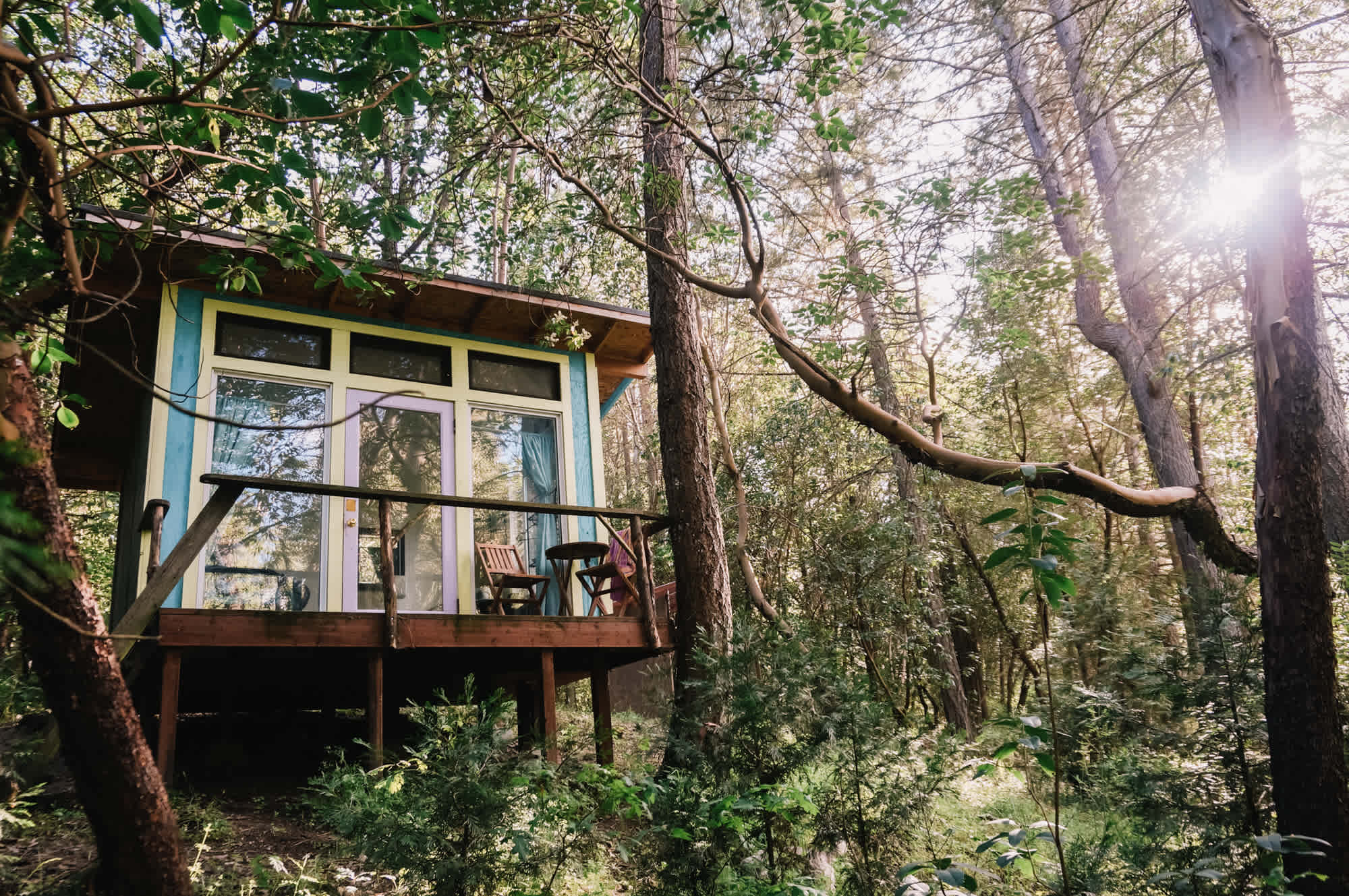 All the windows really make this space unique and sooo delightful and relaxing.