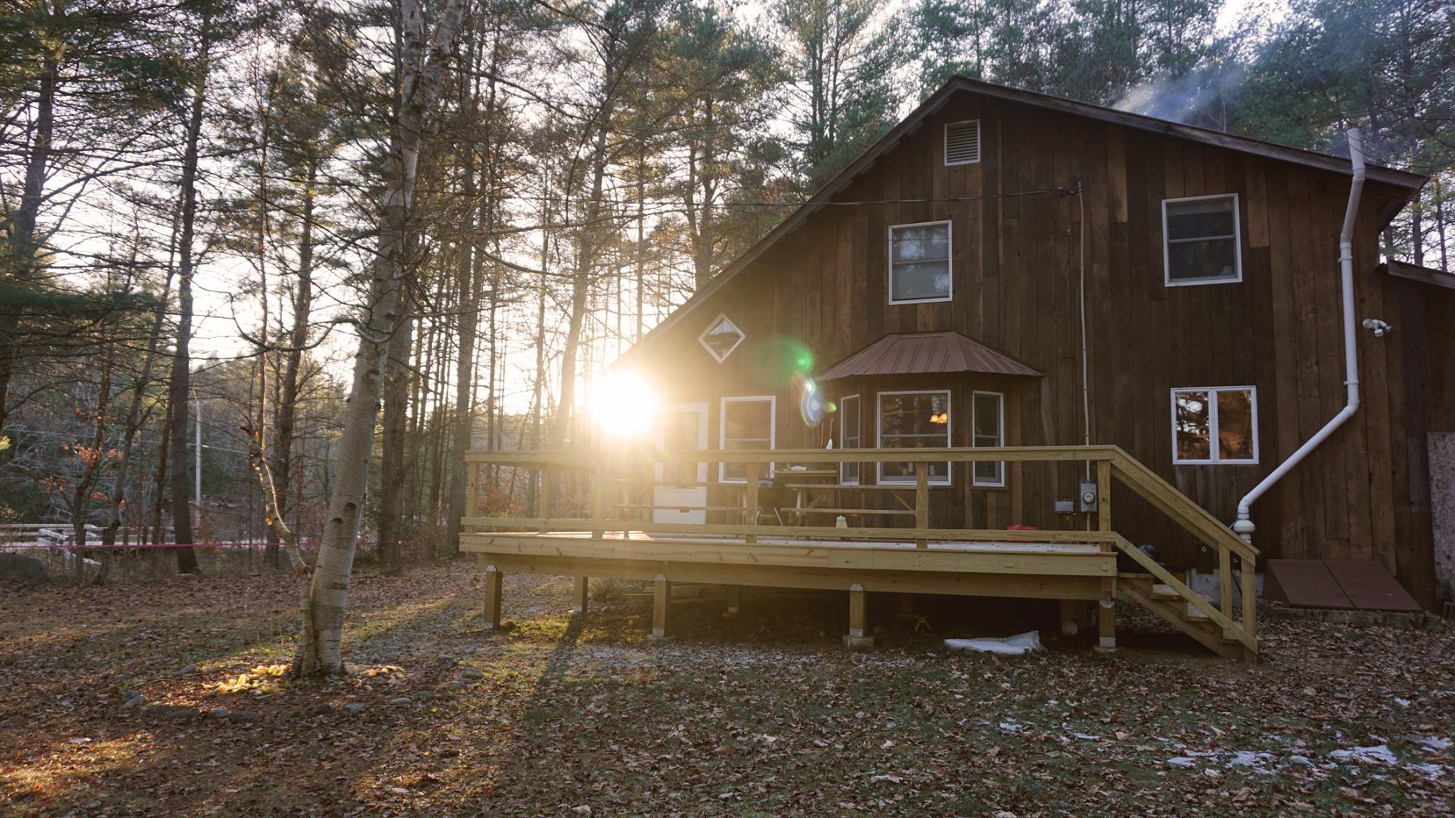 Golden hour at the Llama House