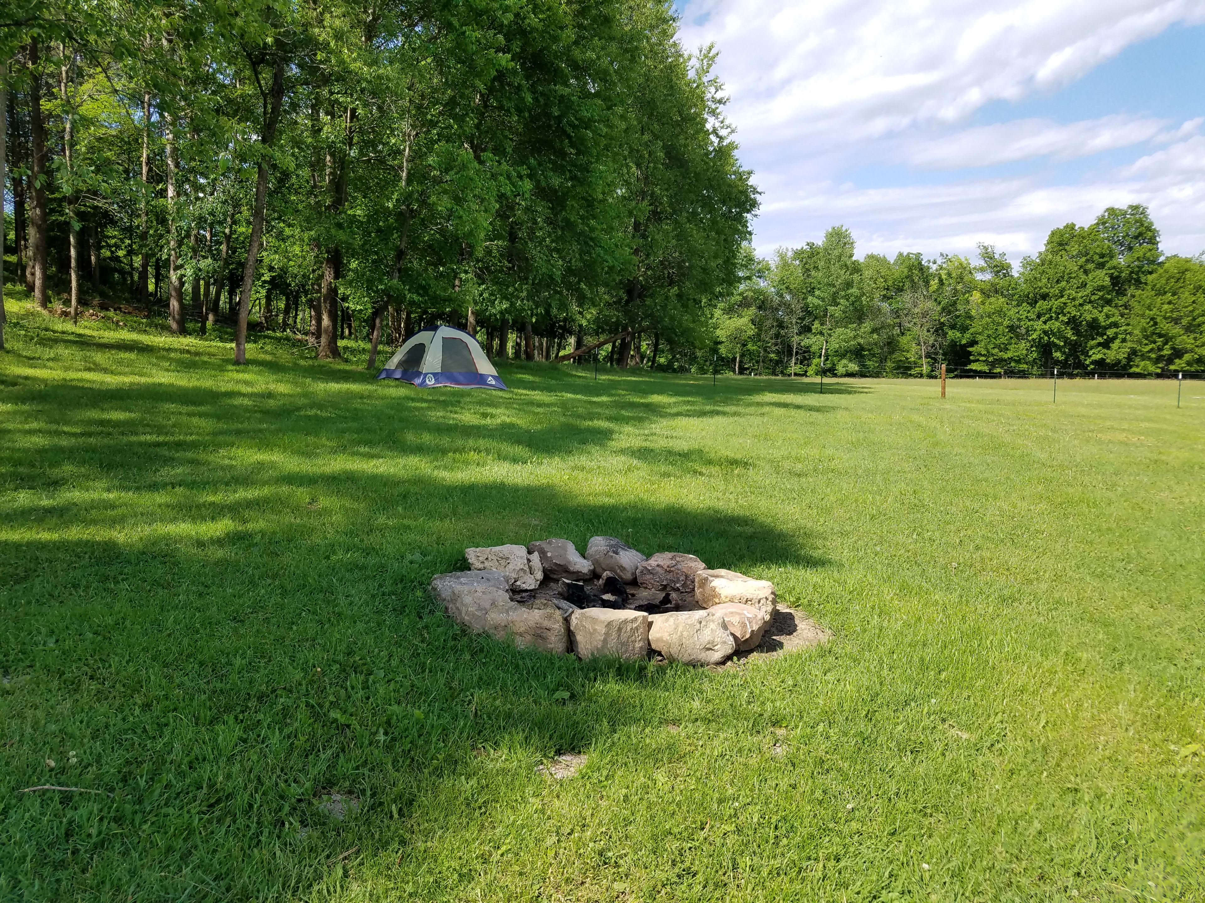 Life is Good campsite.