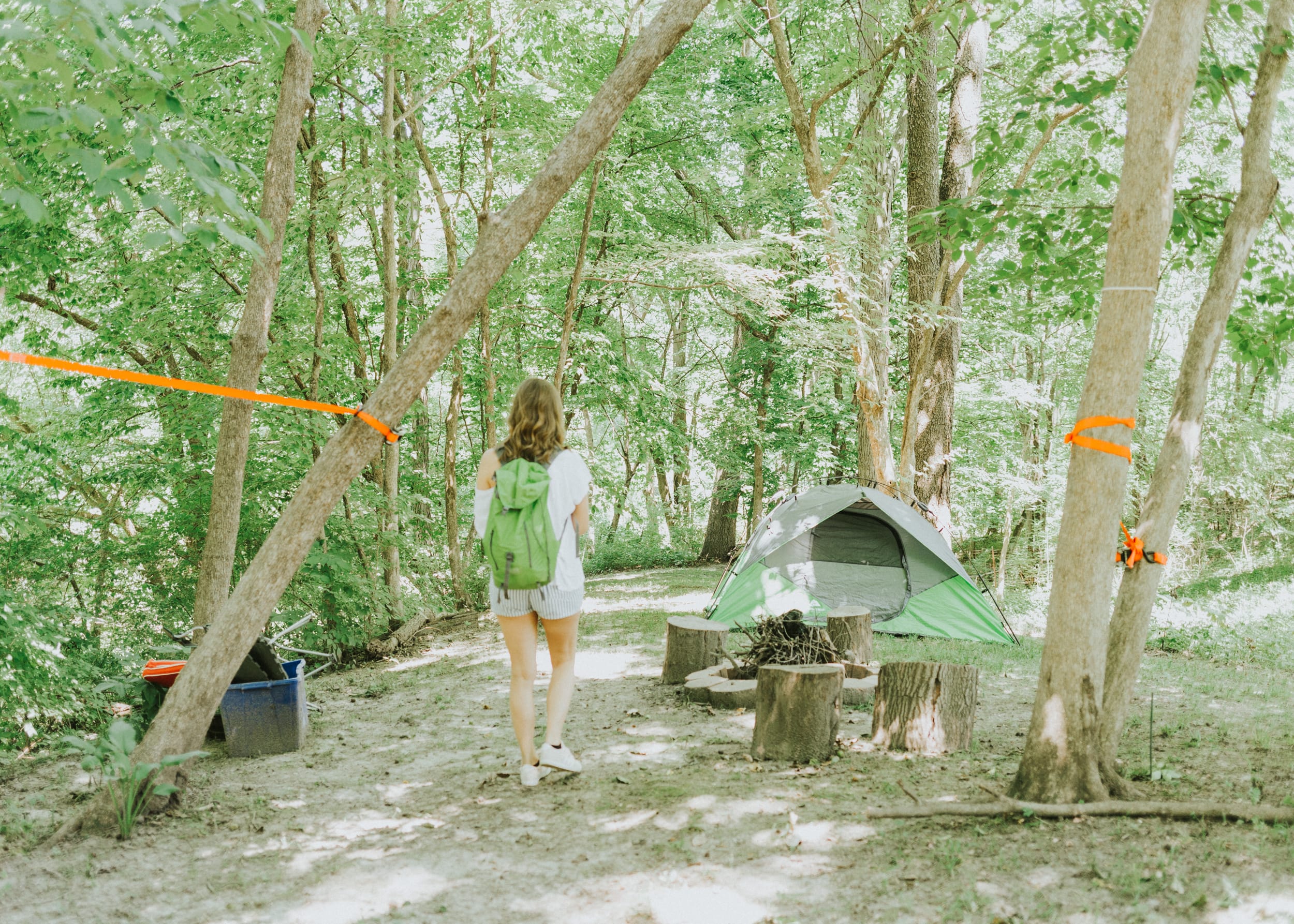 tent forest people