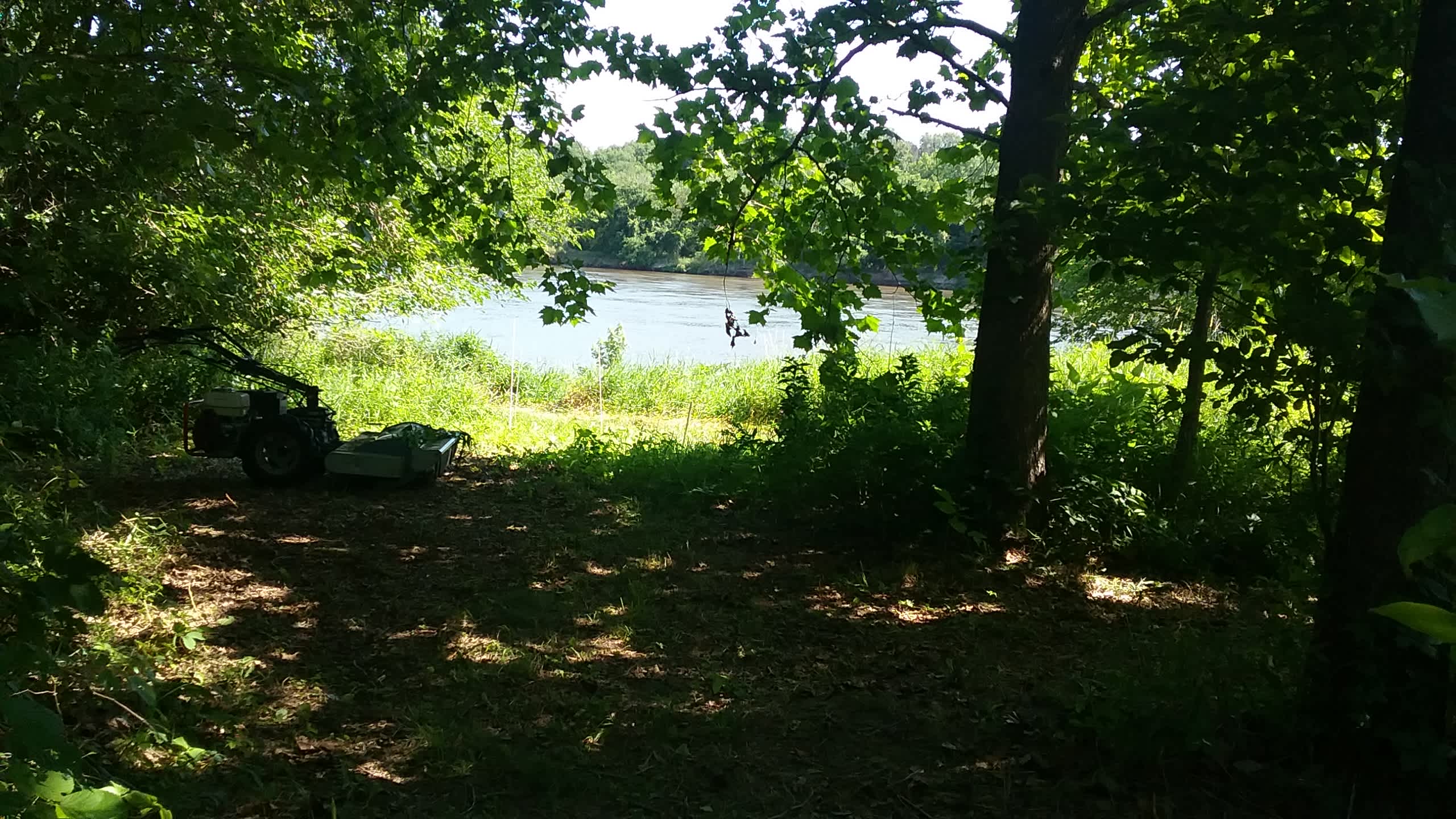 The view from site 2. Space is tighter getting in here.