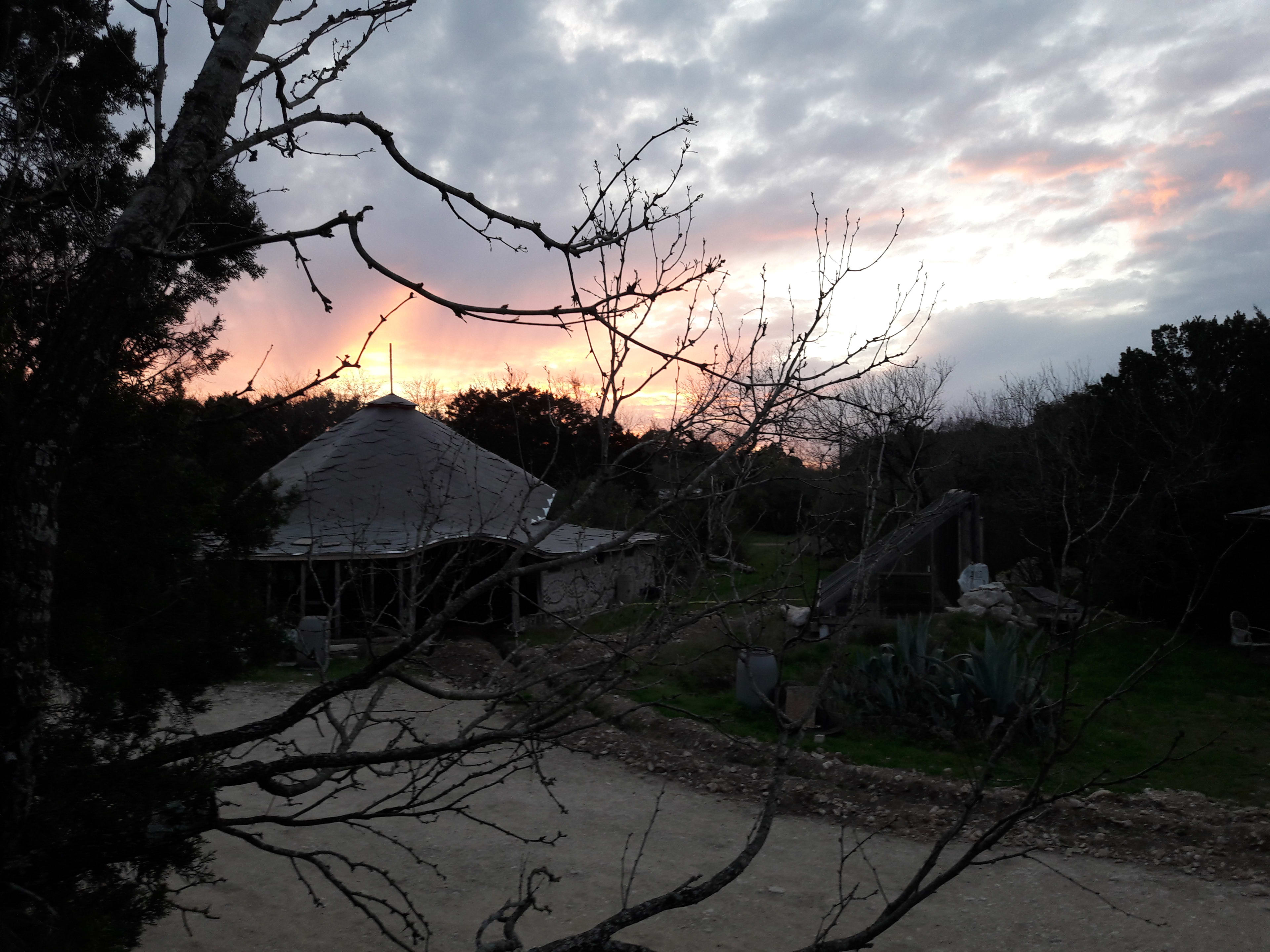 A sunset at the homestead.