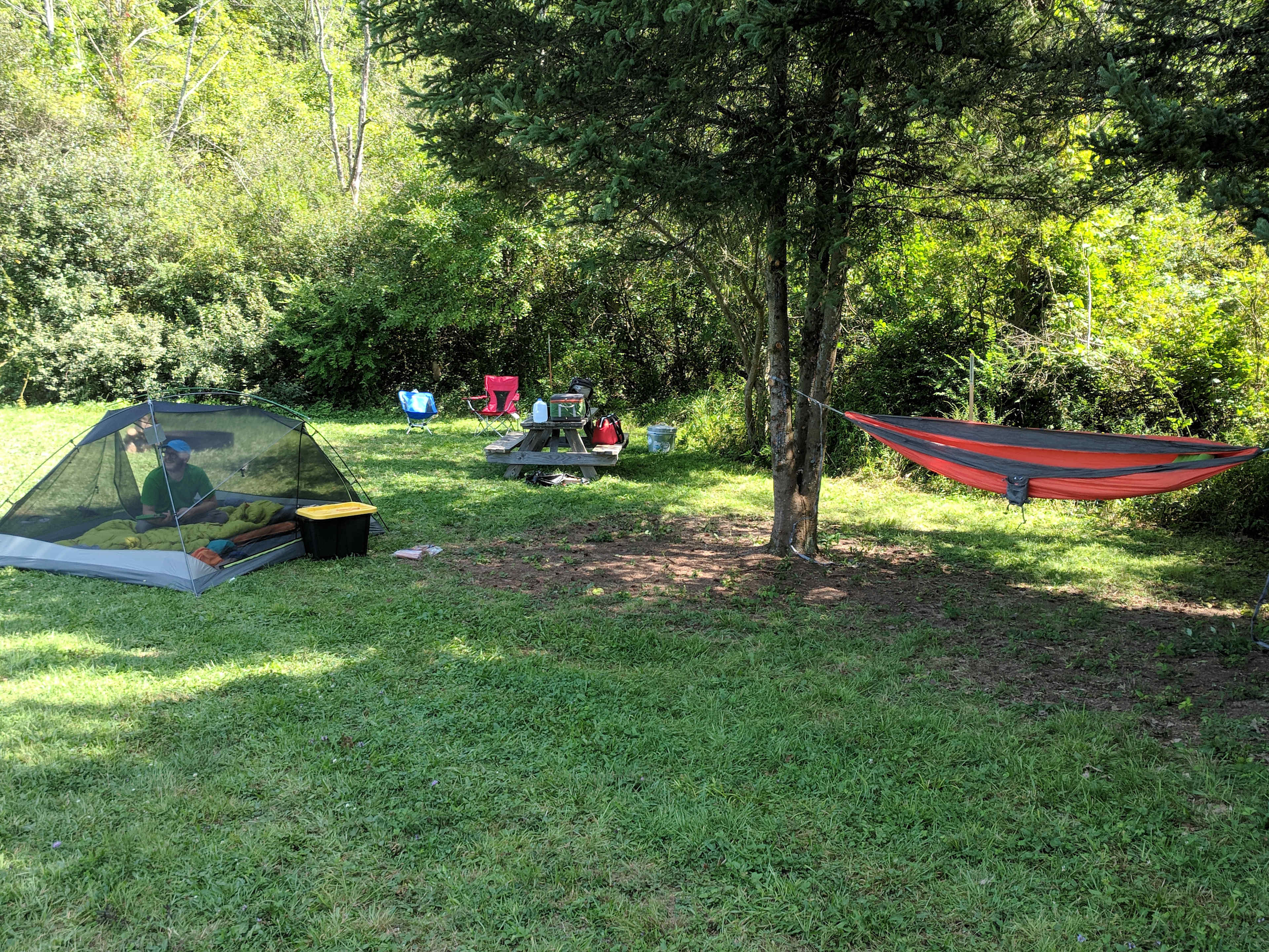 The layout for site 9