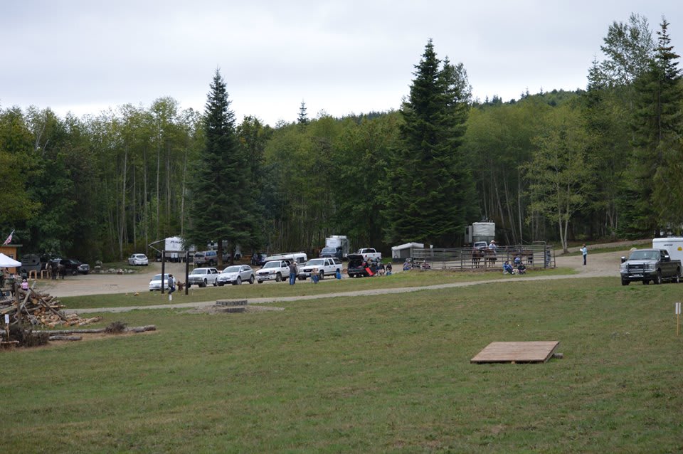 Looking across the meadow towards some of the campsites.