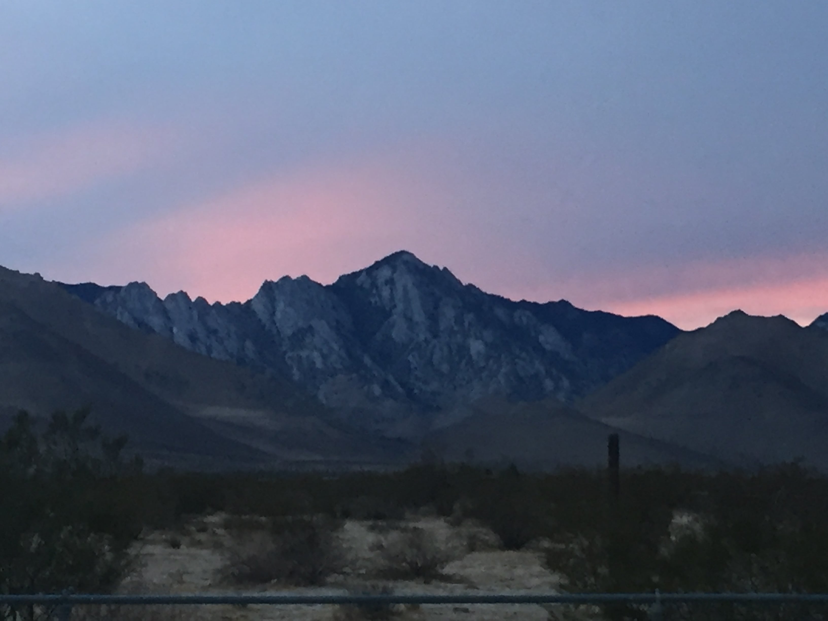 Sunset scenery from ranch