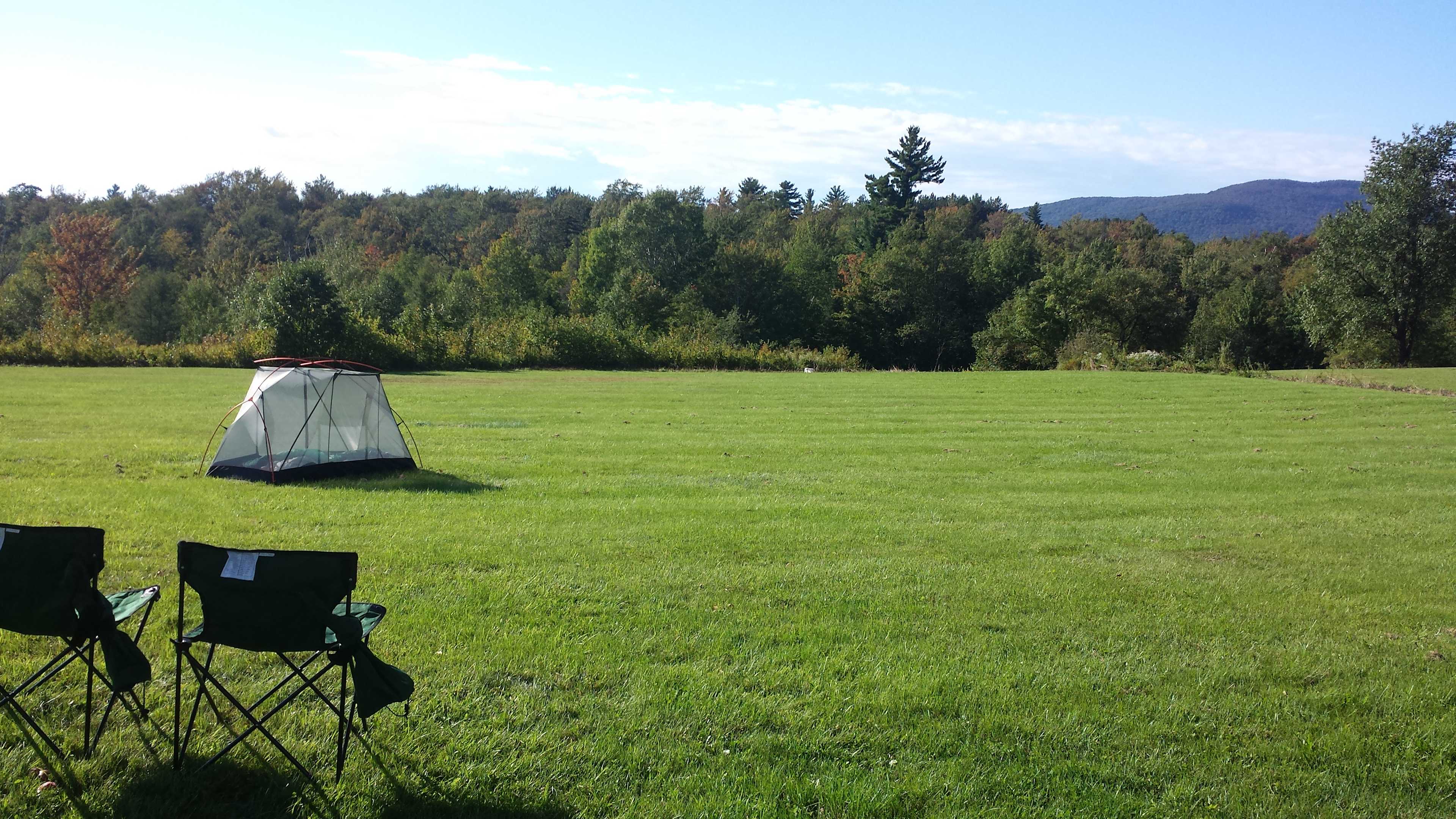 Our camp spot, looking at Mount Moosalamoo.