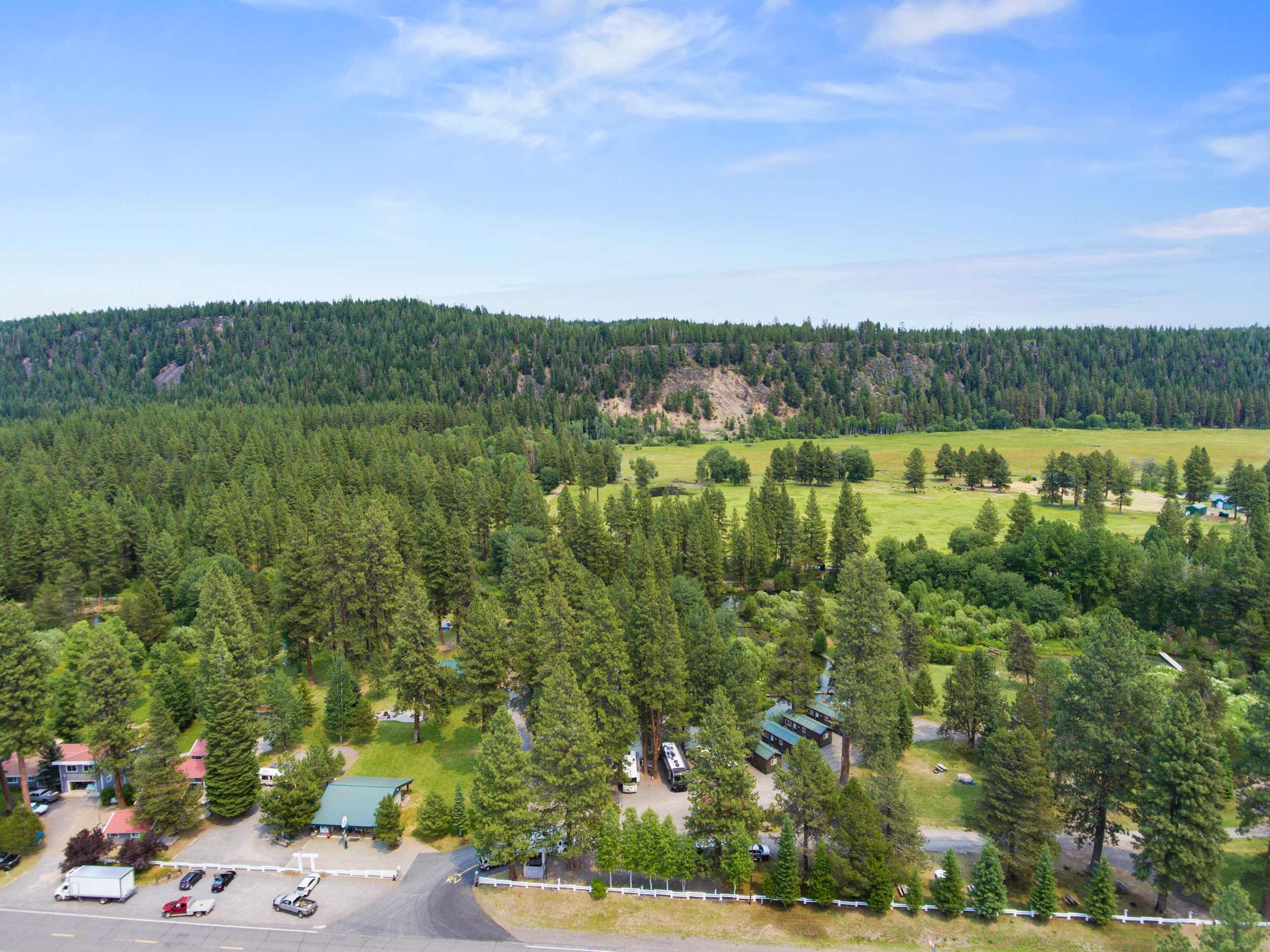 Aerial of the property