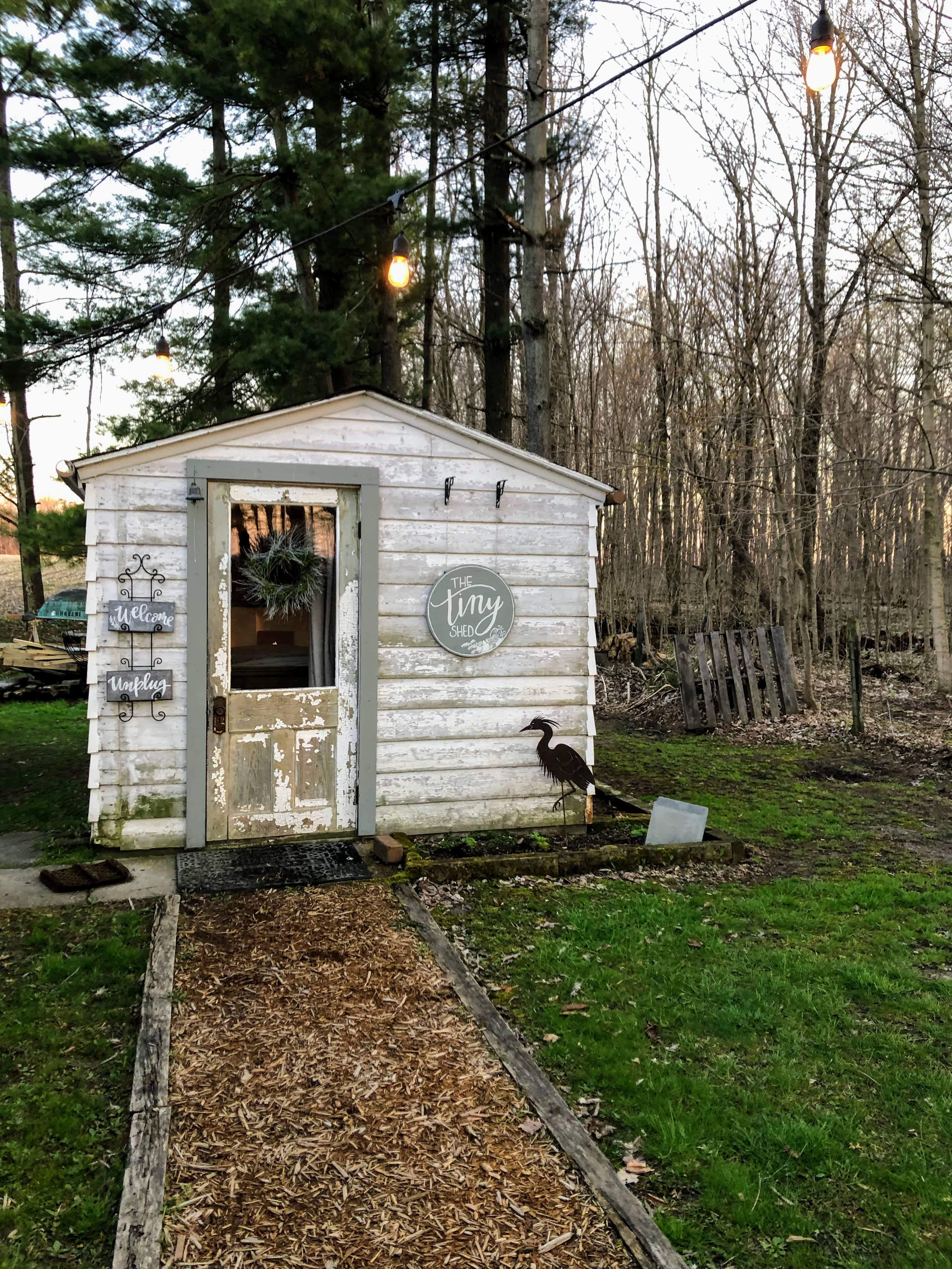 The Tiny Shed!! So Welcoming!