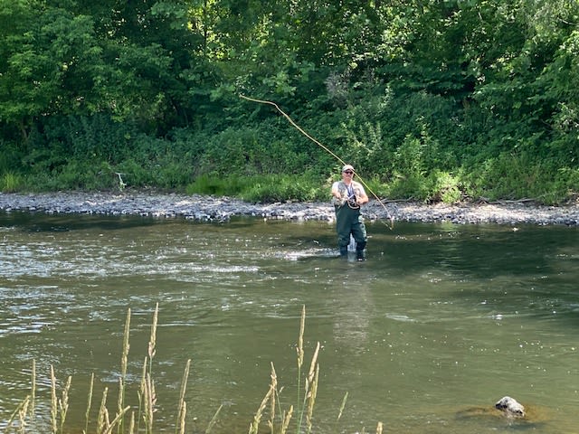 Flyfishing for Trout, the most famous trout fishing river in NJ