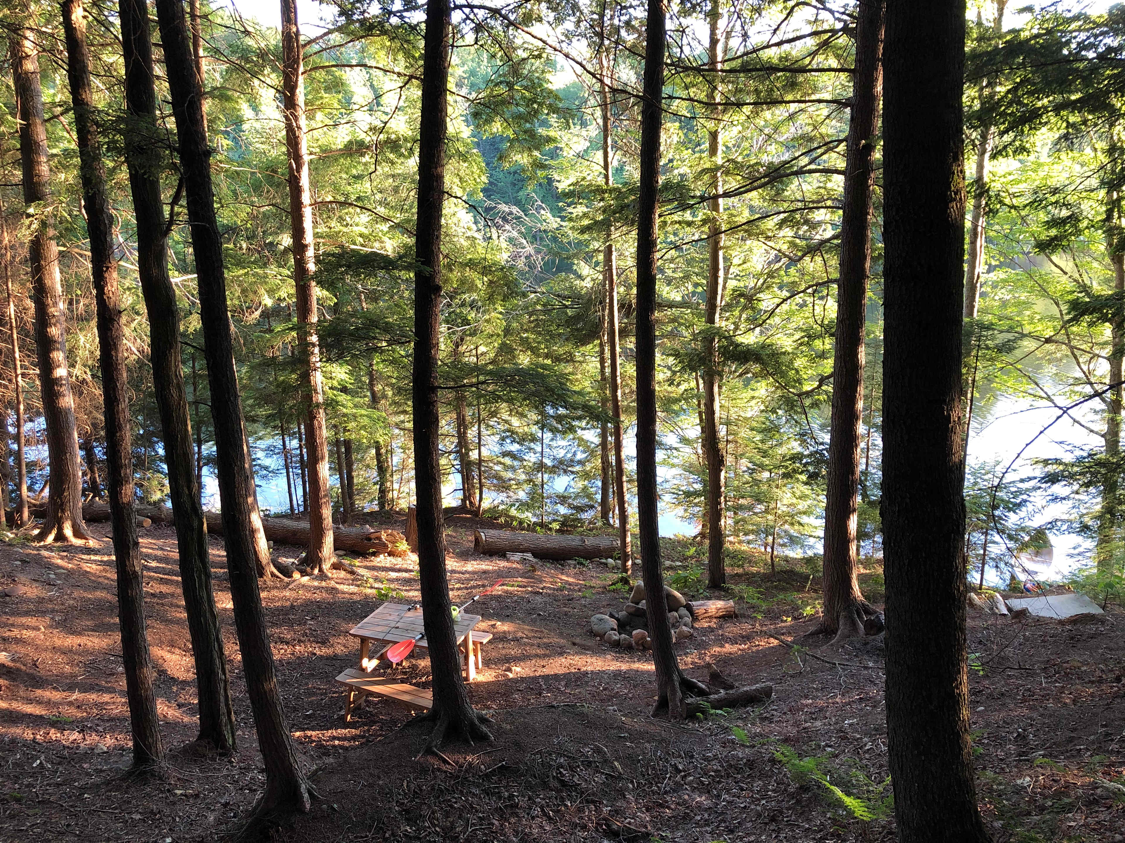 View of the Reservoir from the top of the trail leading to the lower site