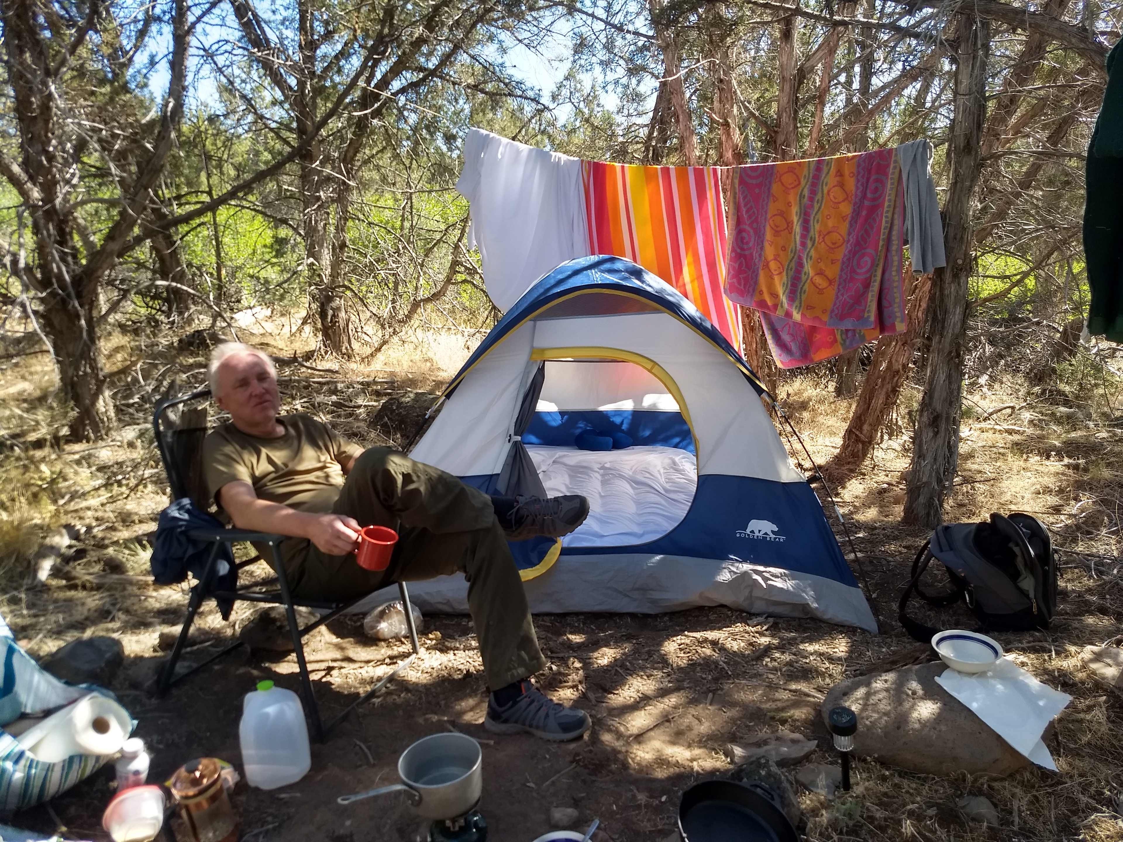 The Basil camp site.