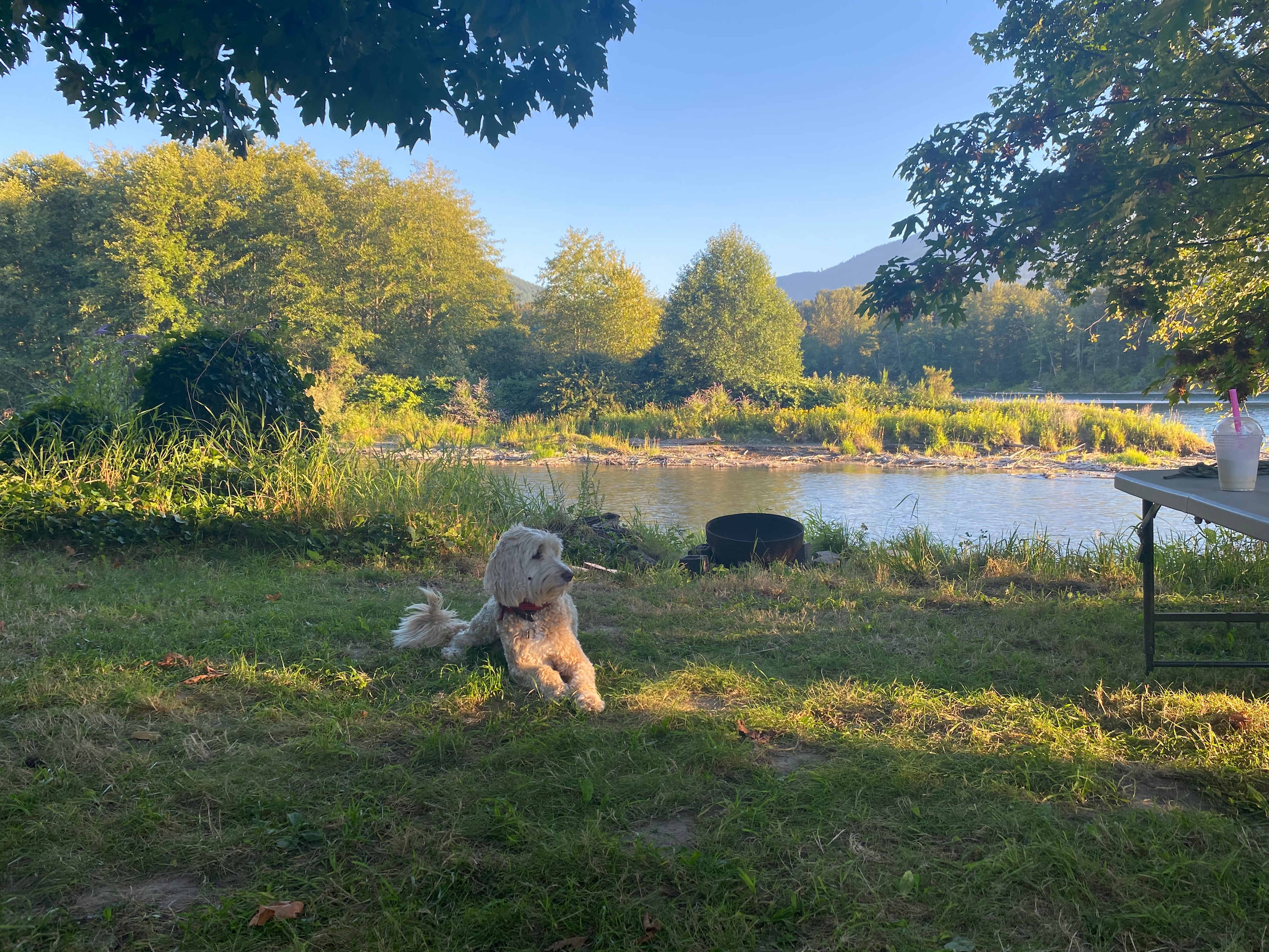 Skagit river camping and sauna